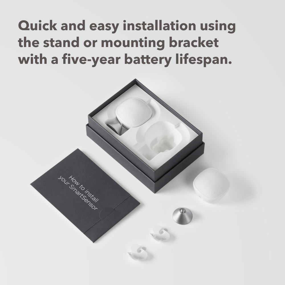 slide 5 of 6, ecobee White Room Sensor (Pack of- 2), 1 ct