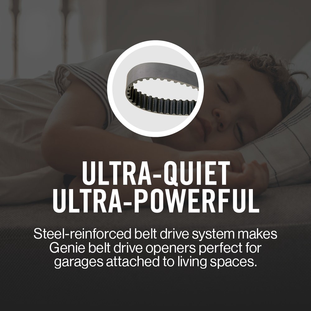 slide 4 of 6, Genie 3/4 HPc Ultra Quiet Belt drive Garage Door Opener, 1 ct