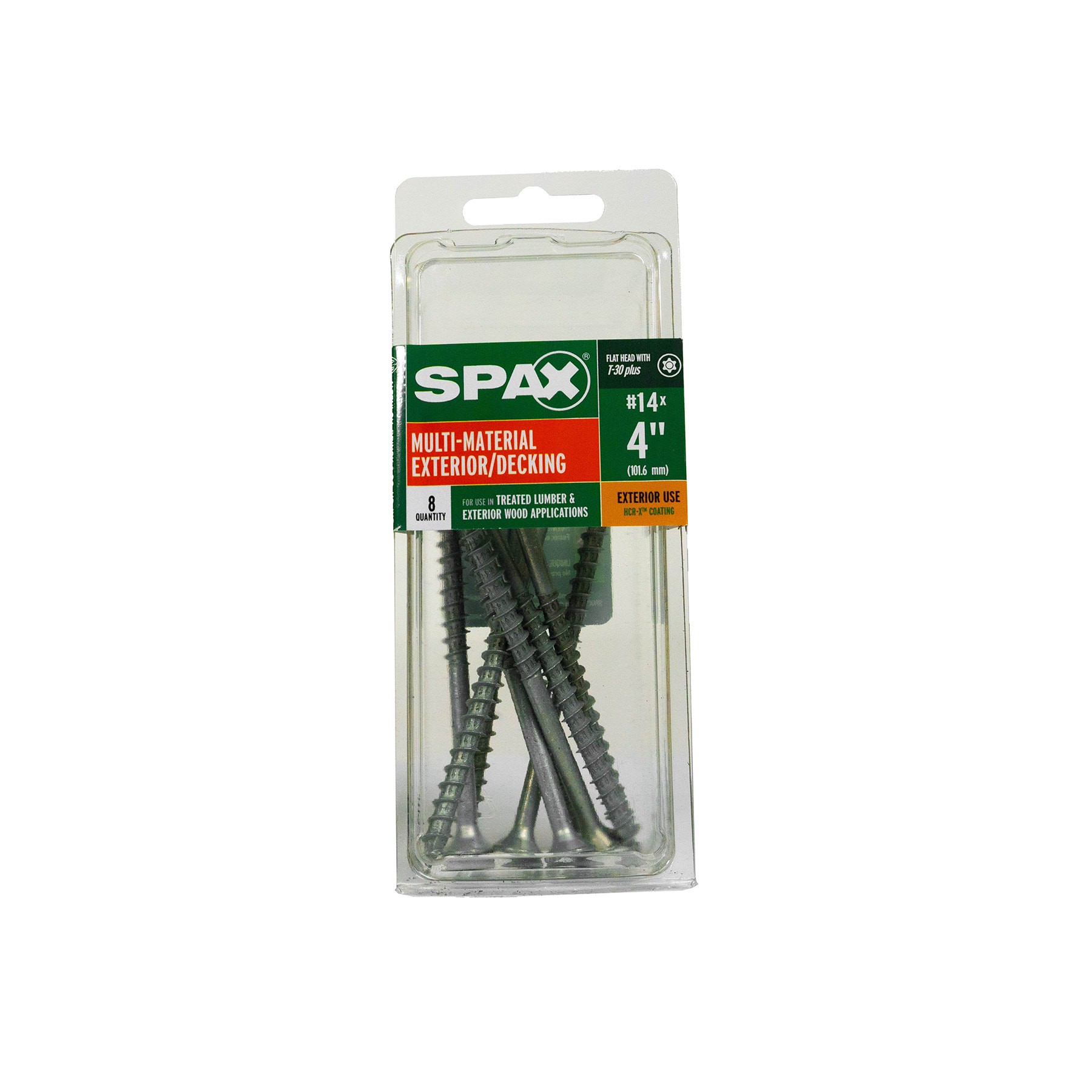 slide 3 of 6, SPAX Multi-Material #14 x 4-in Double-barrier Exterior Wood screws ( 8 -Per Box ), 1 ct