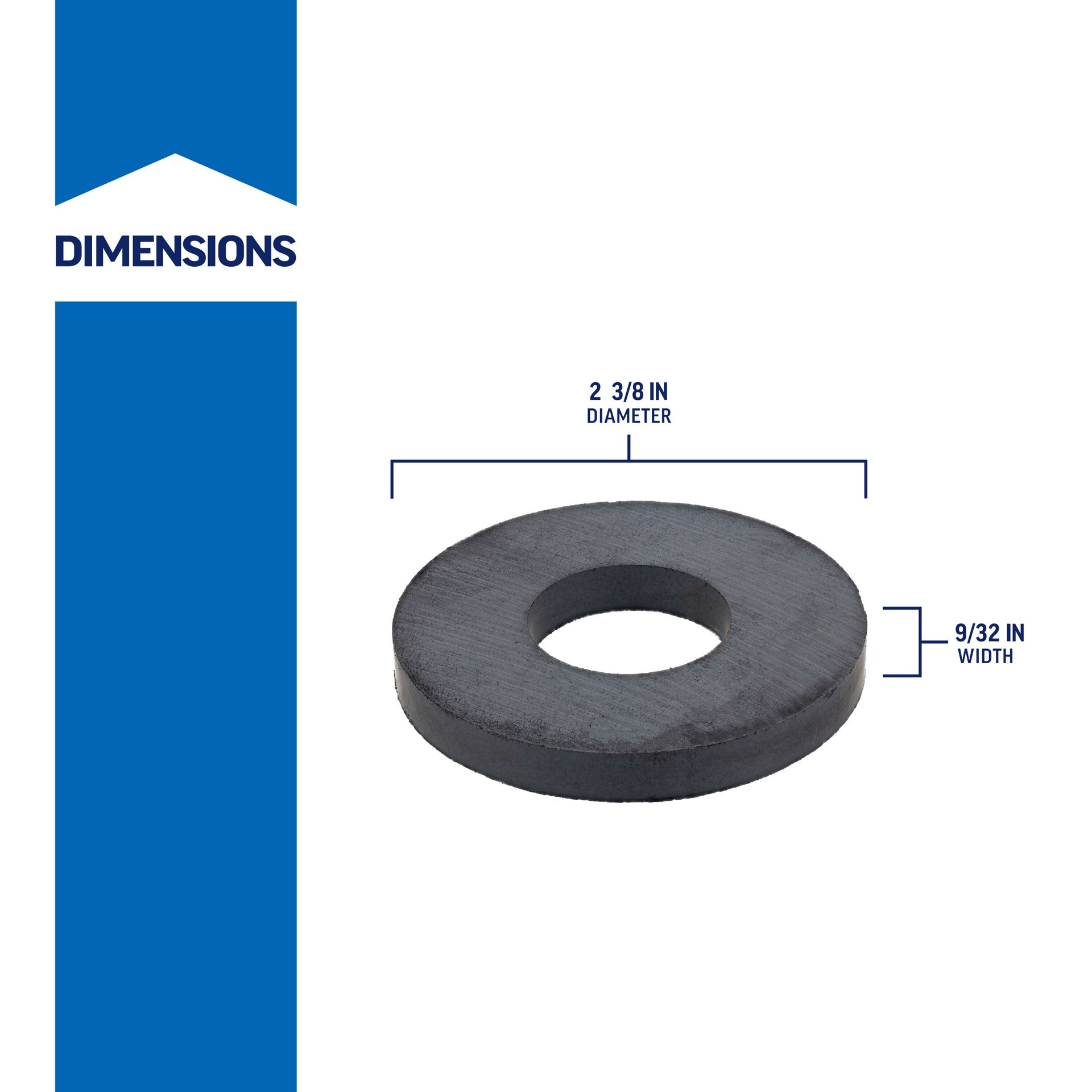 slide 2 of 4, Project Source 3.38-in Ferromagnetic metal Ring Magnet, 1 ct