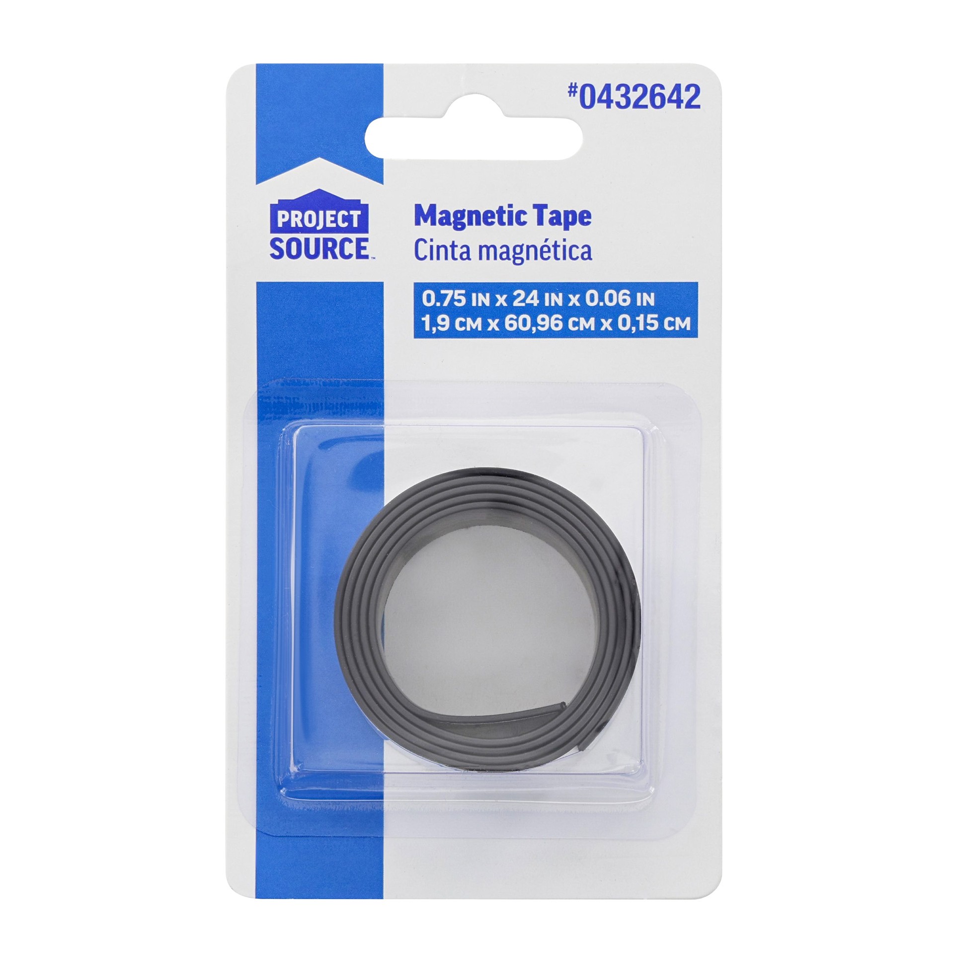 slide 1 of 4, Project Source Magnetic Adhesive Tape 3/4-in X 24-in, 1 ct