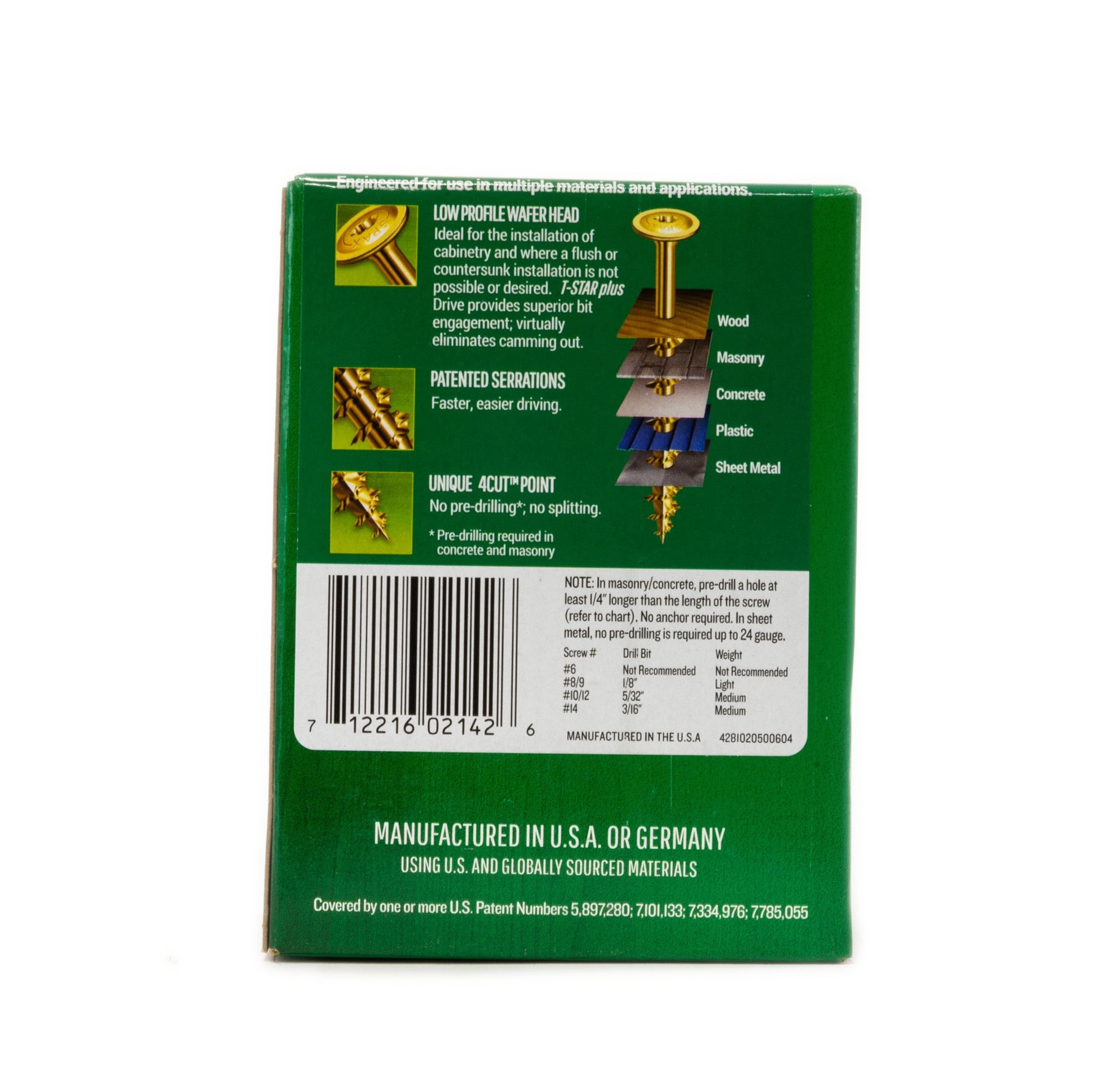 slide 4 of 6, SPAX Multi-Material #10 x 2-1/2-in Yellow zinc Interior Cabinet mounting screws ( 75 -Per Box ), 1 ct