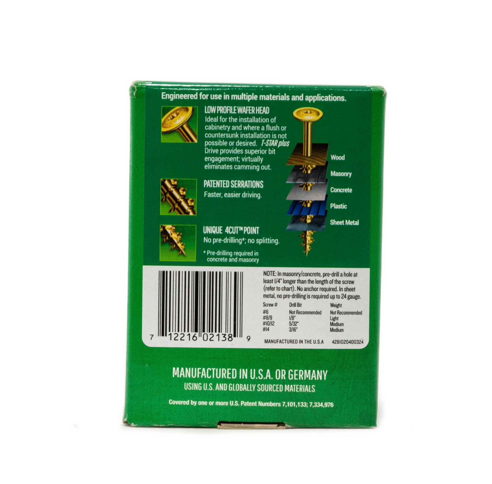 slide 4 of 6, SPAX Multi-Purpose #8 x 1-1/4-in Yellow zinc Interior Cabinet mounting screws ( 195 -Per Box ), 1 ct