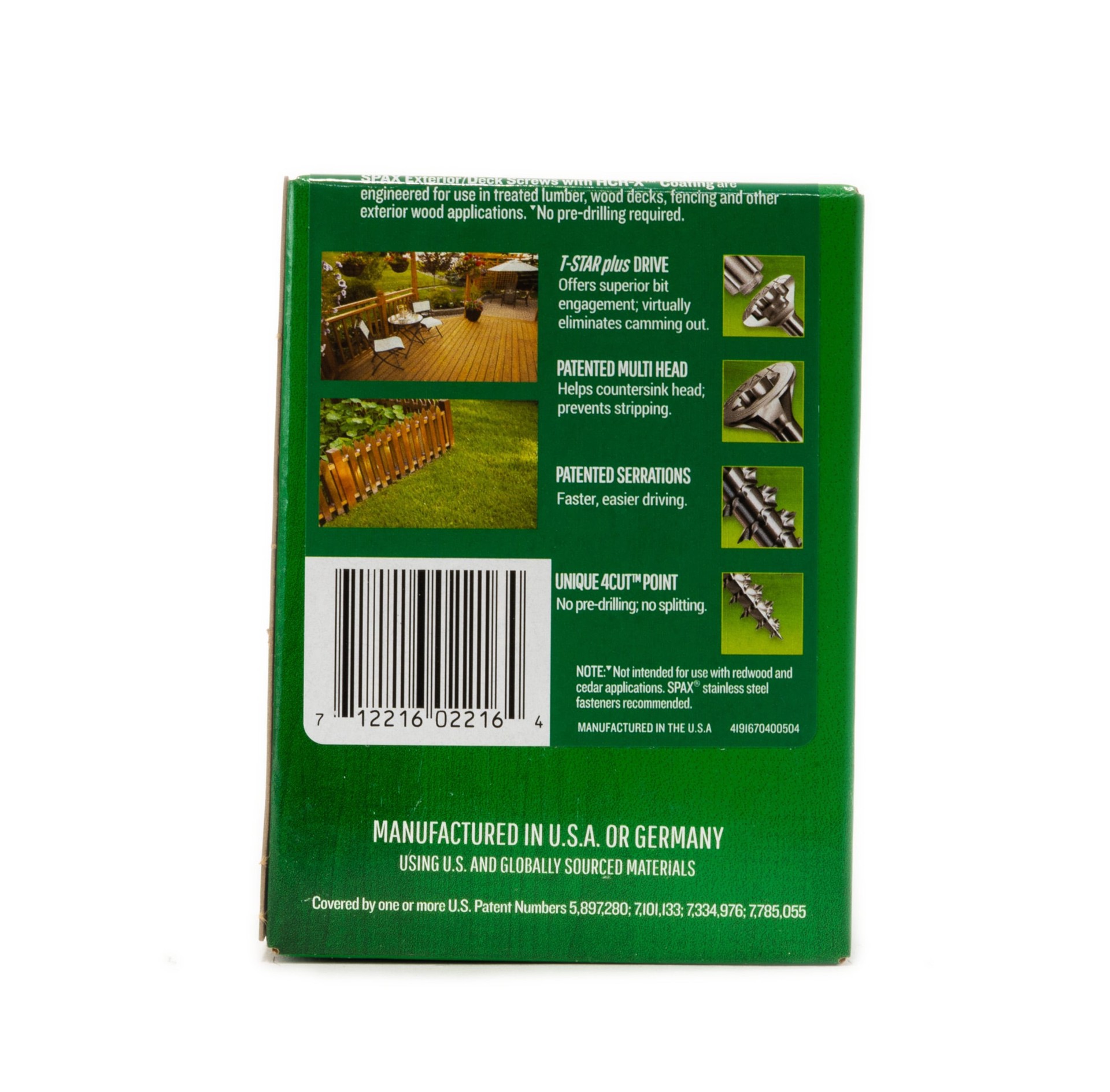 slide 4 of 6, SPAX Multi-Material #8 x 2-in Double-barrier Exterior Wood screws ( 154 -Per Box ), 1 ct