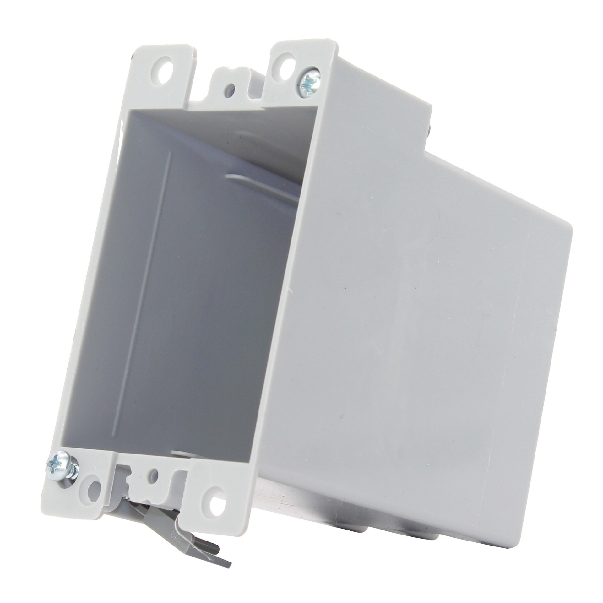 slide 4 of 6, CANTEX 1 -Gang PVC Old work Switch/Outlet Electrical Box, 1 ct