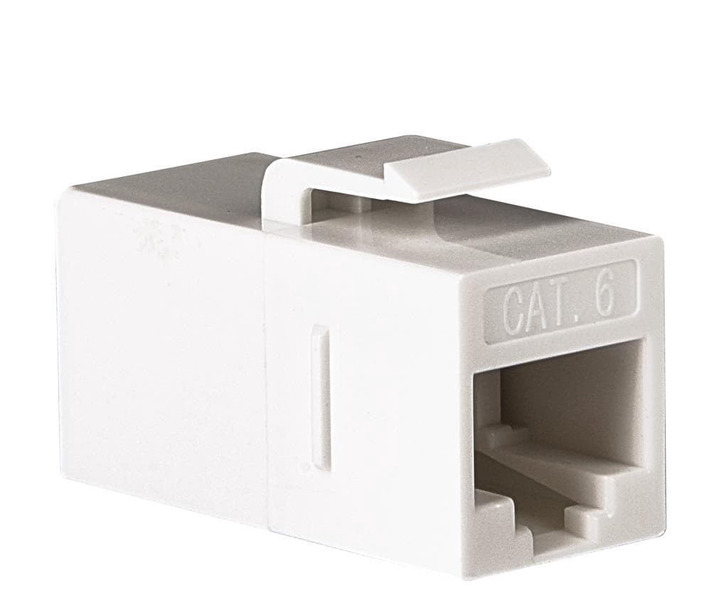 slide 4 of 6, RCA 0.105-ft Cat 5e cat 6 White Ethernet Cable Blister card, 1 ct