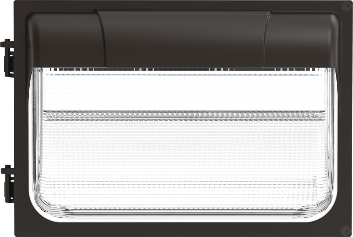 slide 2 of 6, Lithonia Lighting 100 -Watt EQ Textured Hardwired LED Outdoor Wall Pack Light 6950 -Lumen, 1 ct