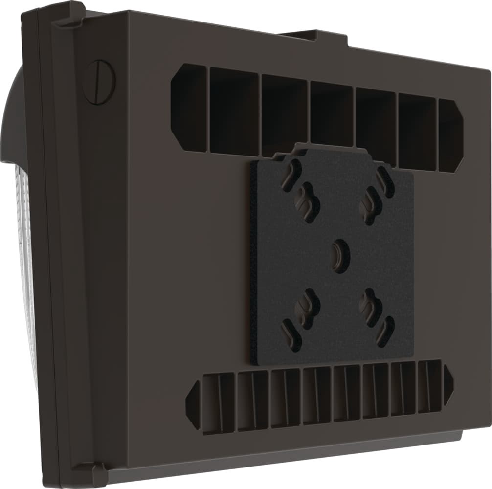 slide 4 of 6, Lithonia Lighting 100 -Watt EQ Textured Hardwired LED Outdoor Wall Pack Light 6950 -Lumen, 1 ct