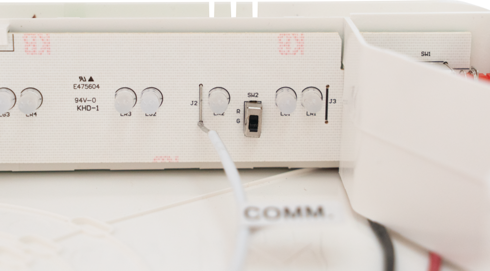 slide 6 of 6, Lithonia Lighting Contractor Select EXRG 0.3 -Watt 120/277 -Volt LED White Hardwired Exit light with Red/Green Lights, 1 ct