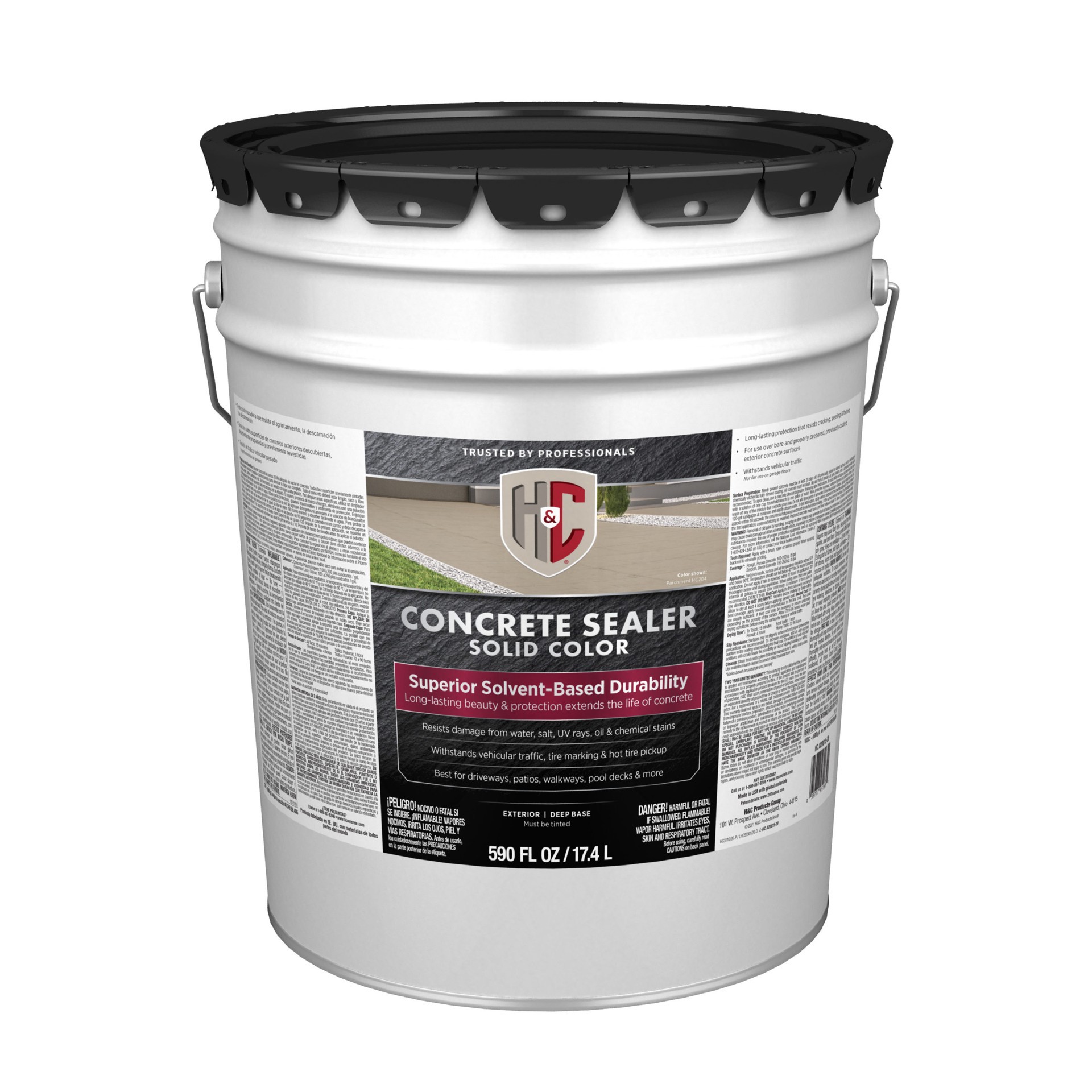 slide 1 of 1, H&C Deep Tint Base Solvent-based Semi-gloss Concentrate Concrete Sealer (5-Gallon), 1 ct
