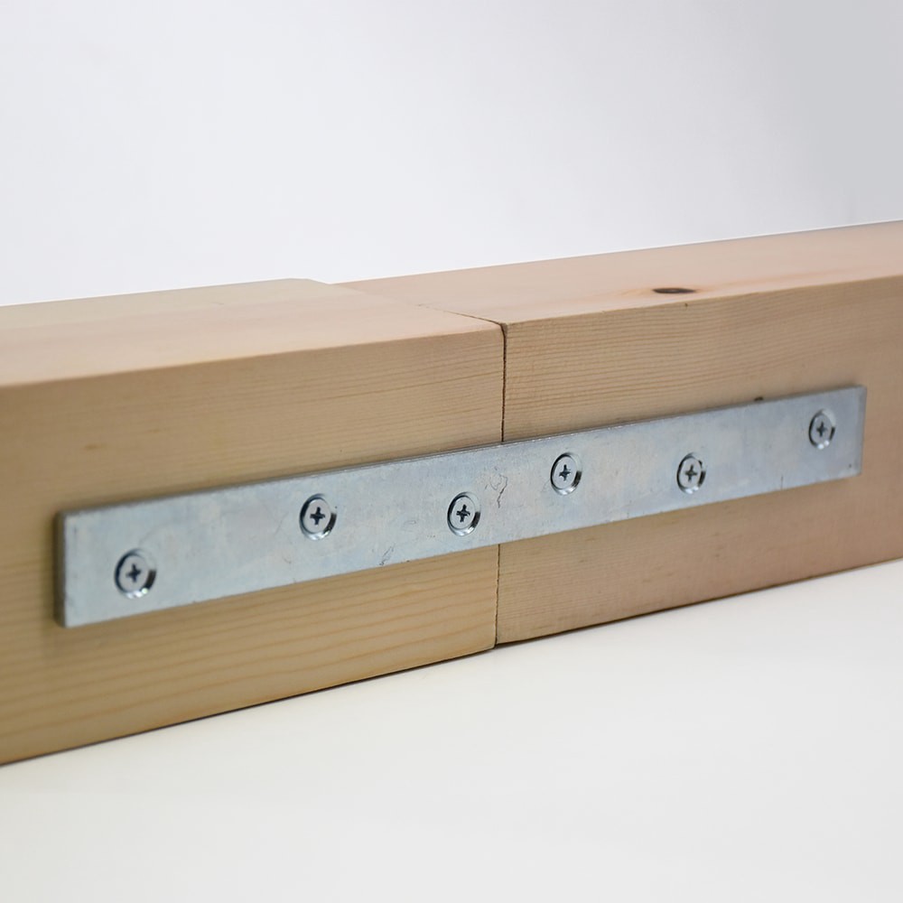 slide 5 of 5, RELIABILT 10-in x 1-in x 0.16-in 4 -Gauge Zinc-plated Steel Mending brace, 1 ct