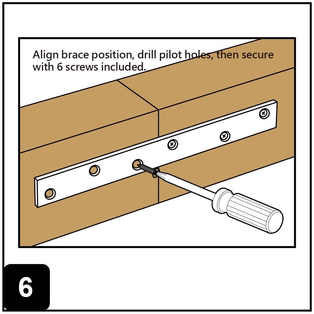 slide 6 of 6, RELIABILT 10-in x 1-in x 0.16-in 4 -Gauge Zinc-plated Steel Mending brace, 1 ct