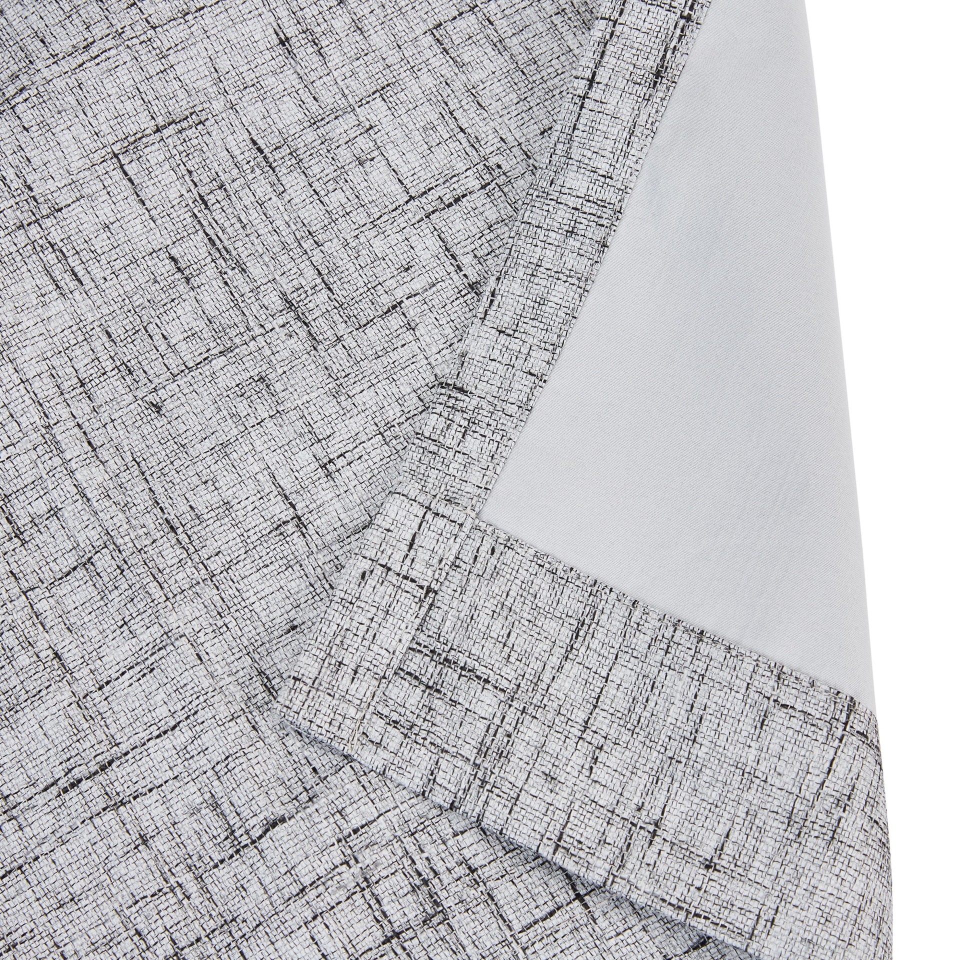 slide 4 of 6, Style Selections 84-in Black Blackout Thermal lined Back tab Single curtain panel, 1 ct