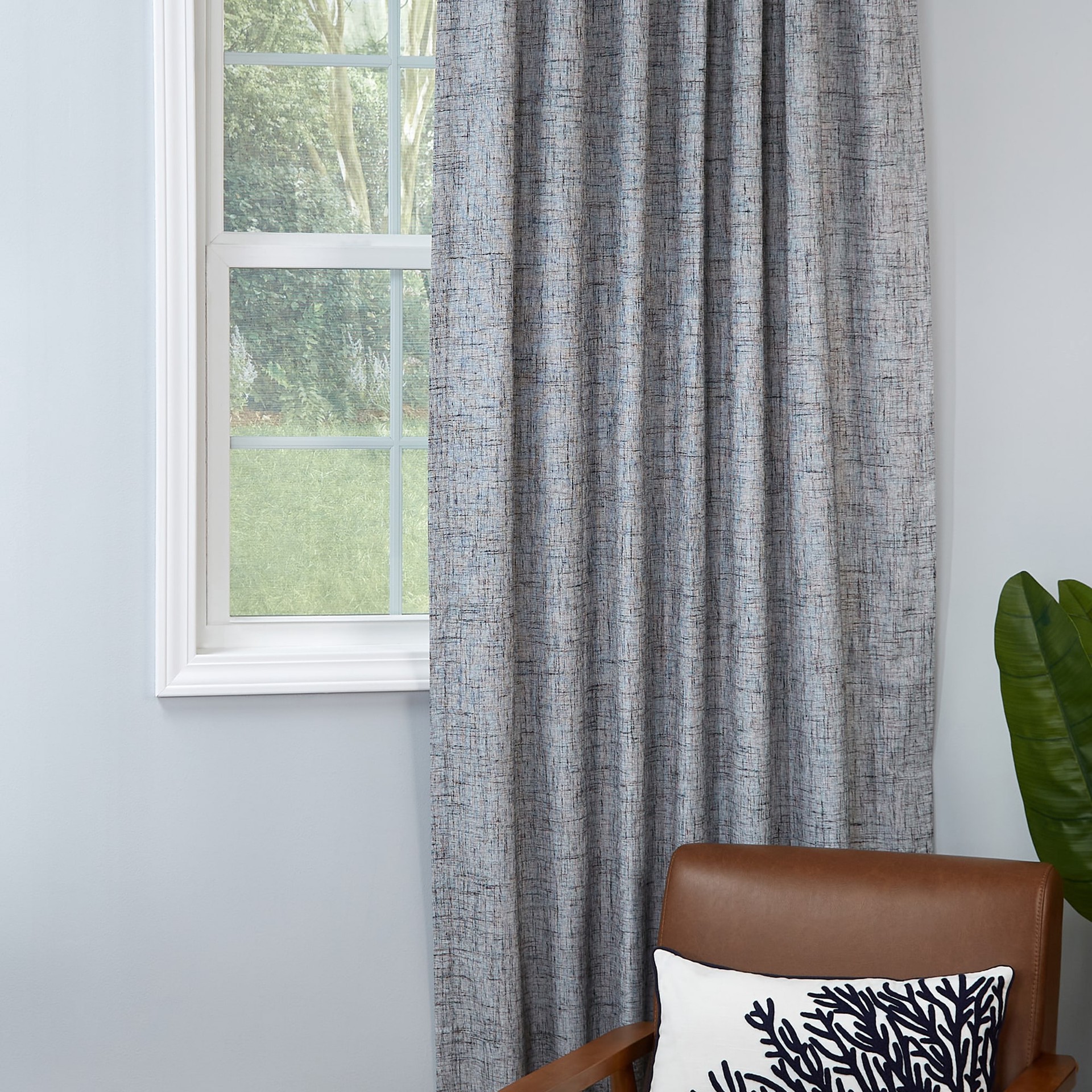 slide 6 of 6, Style Selections 63-in Black Blackout Thermal lined Back tab Single curtain panel, 1 ct