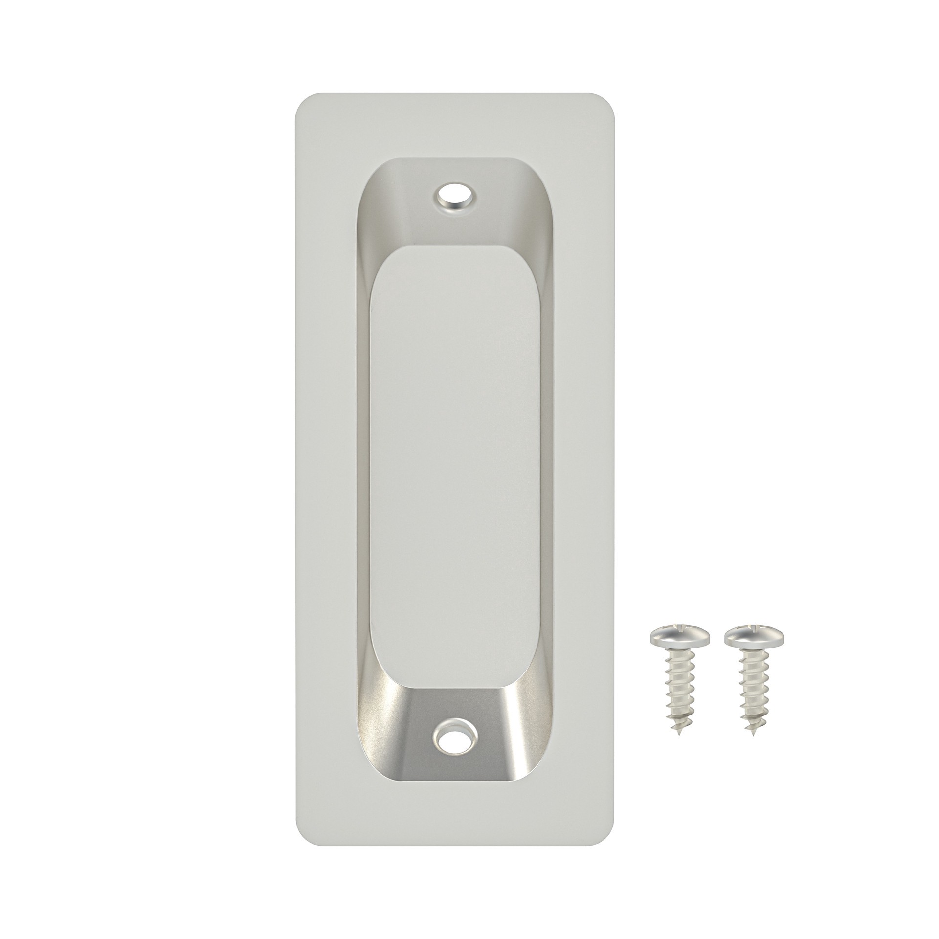 slide 4 of 6, RELIABILT 3.25-in Painted Satin nickel Sliding Closet Door Door Pull (, 1 ct