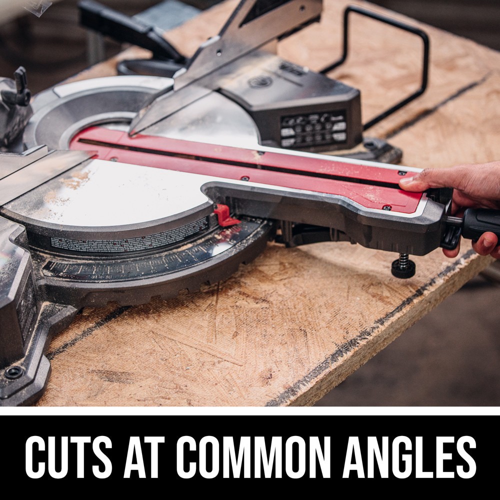 slide 6 of 6, SKIL 10-in 15-Amp Dual Bevel Sliding Compound Corded Miter Saw, 1 ct