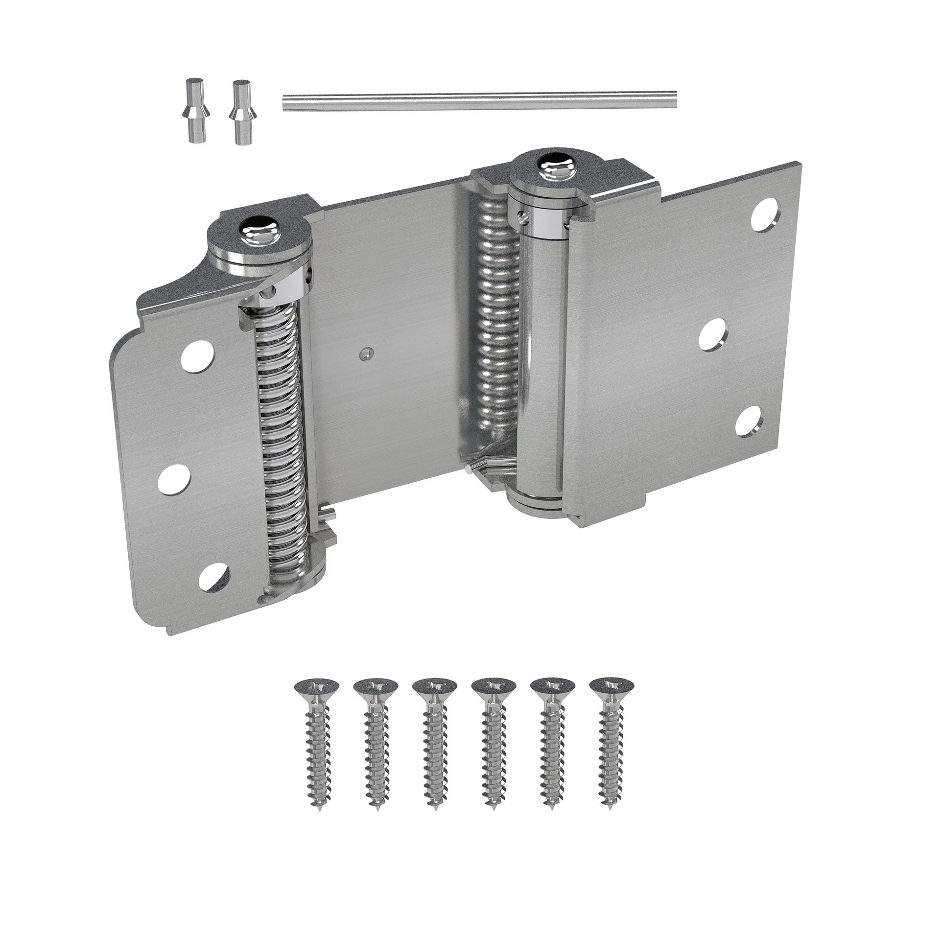 slide 4 of 6, RELIABILT 2-4/5-in H Satin Nickel Swinging Interior Door Hinge, 1 ct