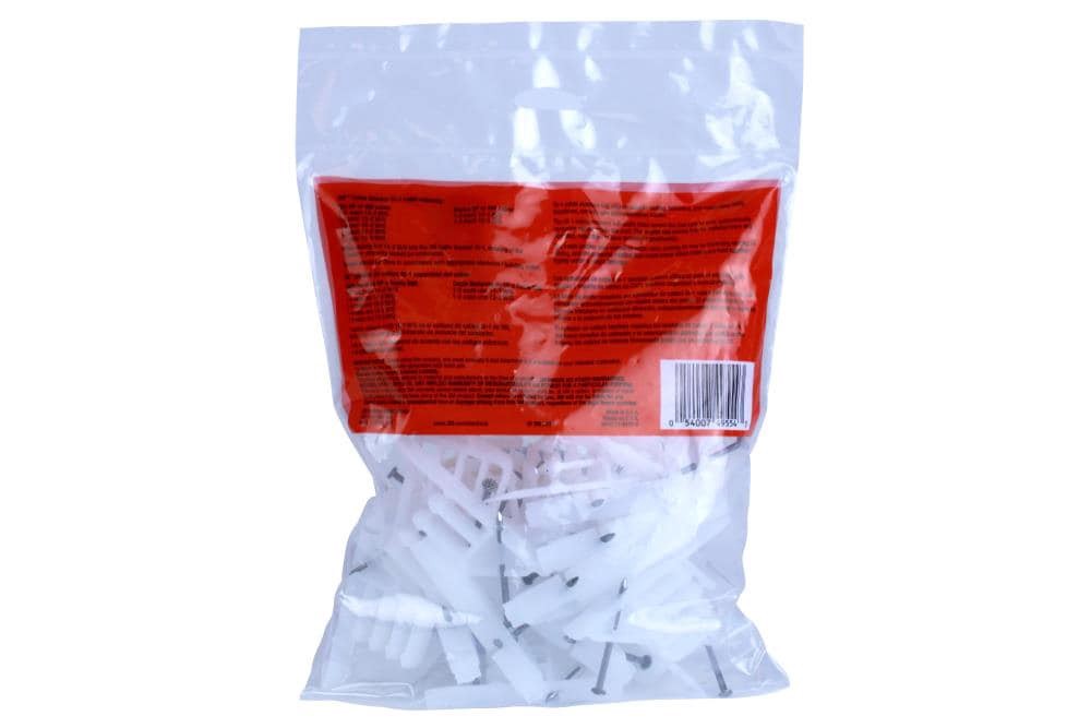 slide 2 of 3, 3M 2-in Plastic Cable spacers Cable Staple ( 25 -Pack), 1 ct