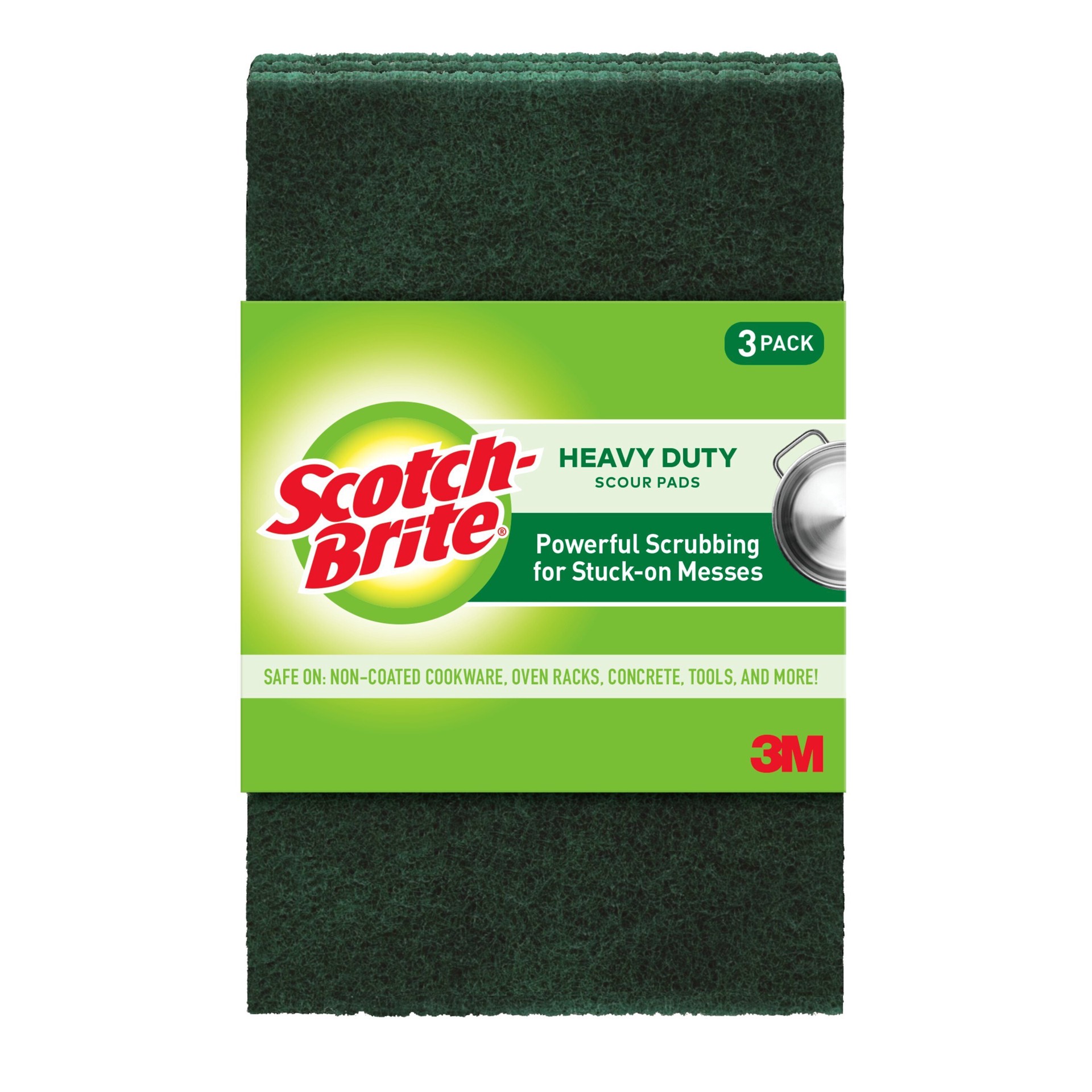 slide 4 of 6, Scotch-Brite Heavy Duty Cellulose Scouring pad 3 -Pack, 1 ct