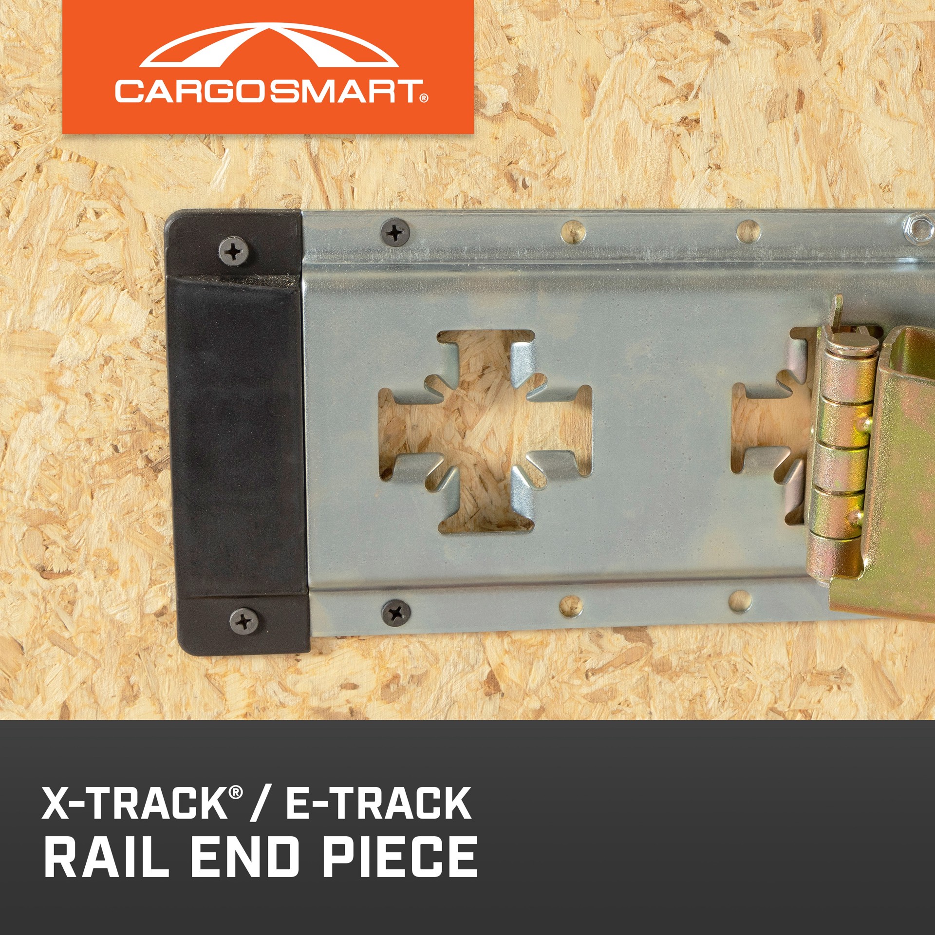 slide 2 of 6, CargoSmart 7-in Black plastic Steel Multipurpose Storage rail, 1 ct