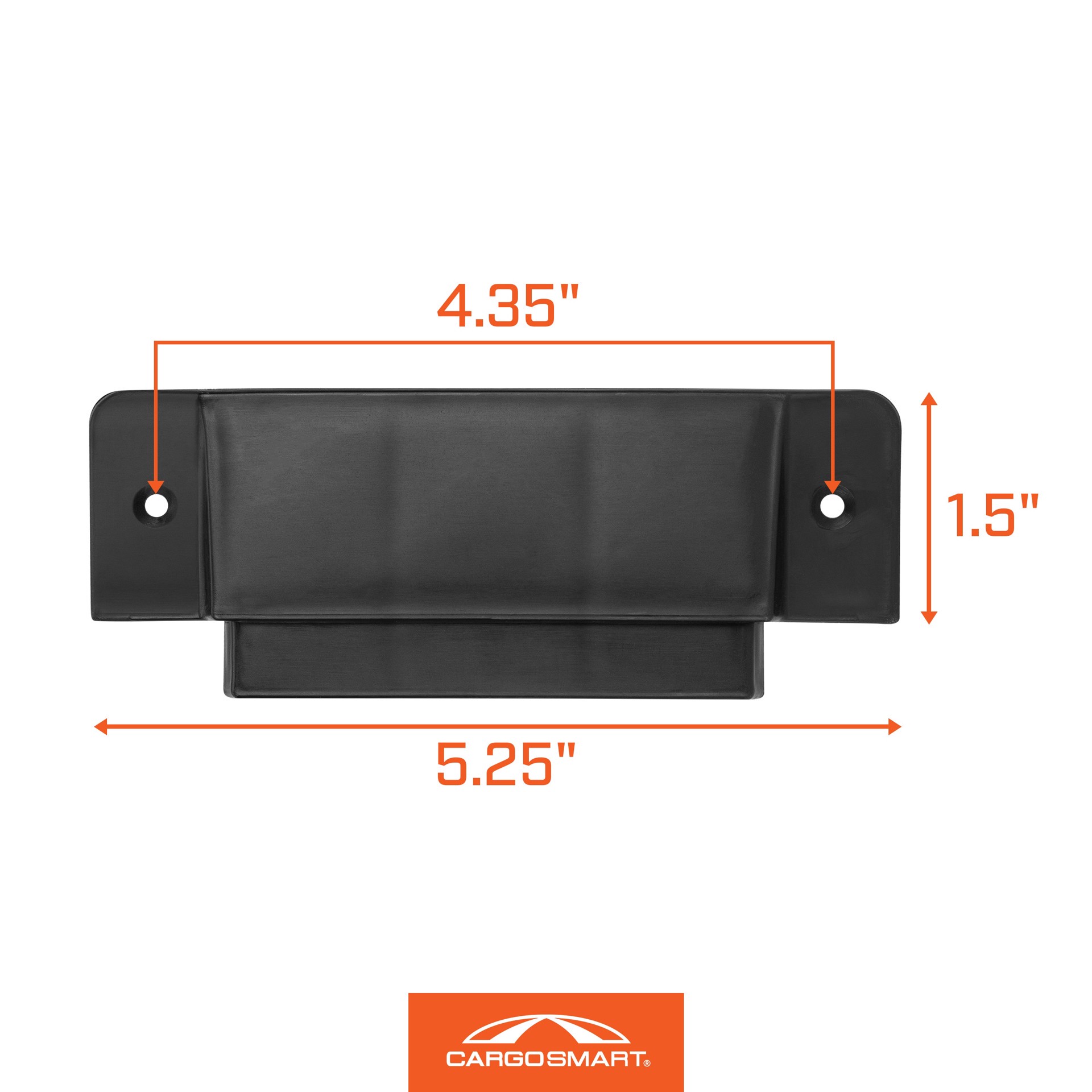 slide 3 of 6, CargoSmart 7-in Black plastic Steel Multipurpose Storage rail, 1 ct