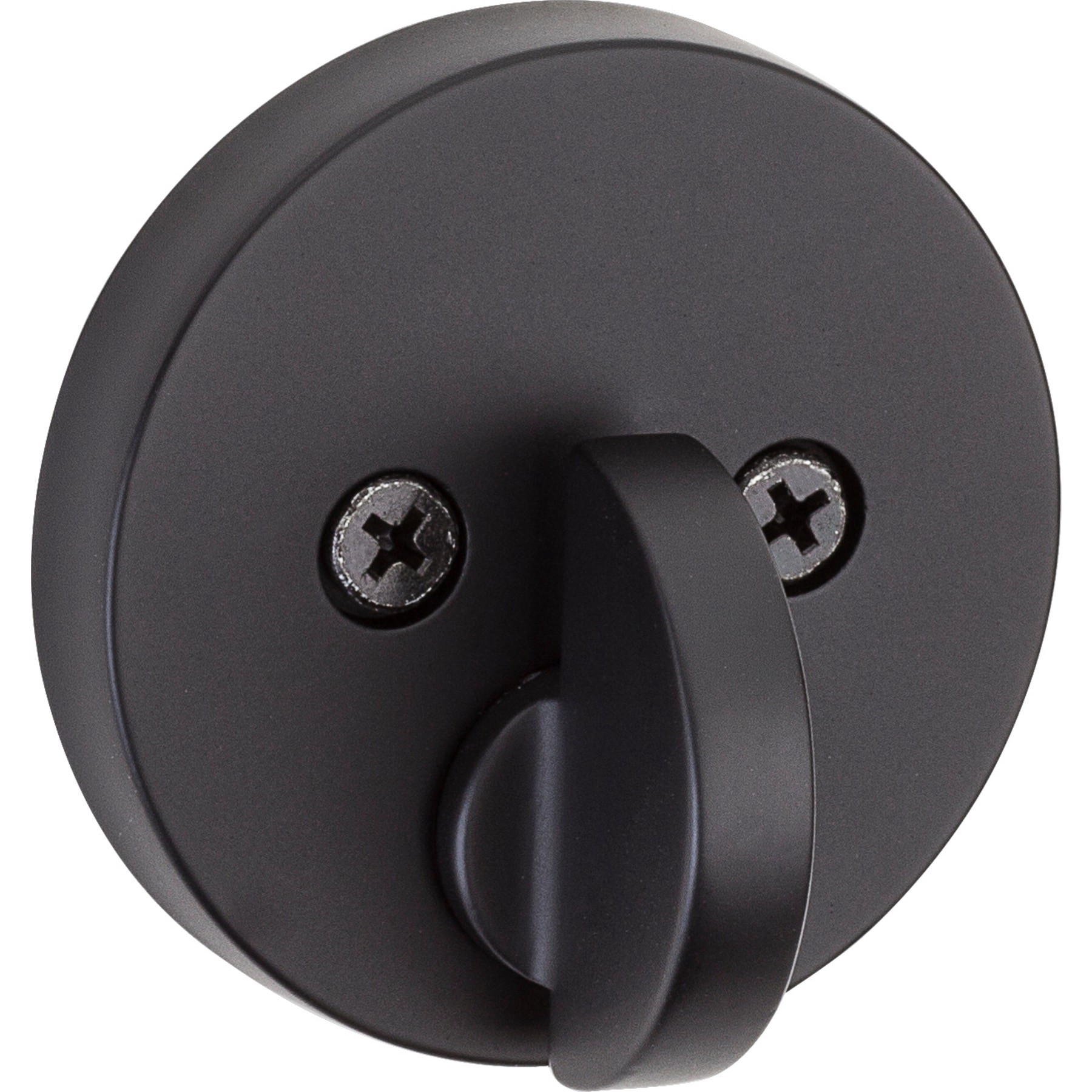 slide 4 of 6, Kwikset Signature Series Uptown Iron Black Single Cylinder Deadbolt ft. SmartKey Security, 1 ct