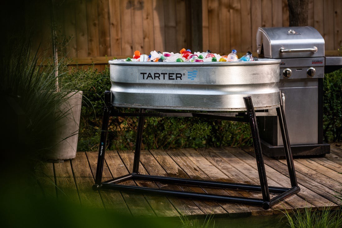 slide 4 of 4, Tarter 40 Gallon(s) Black tank stand large to fit WT214 and WT214S Steel Stock tank stand, 1 ct