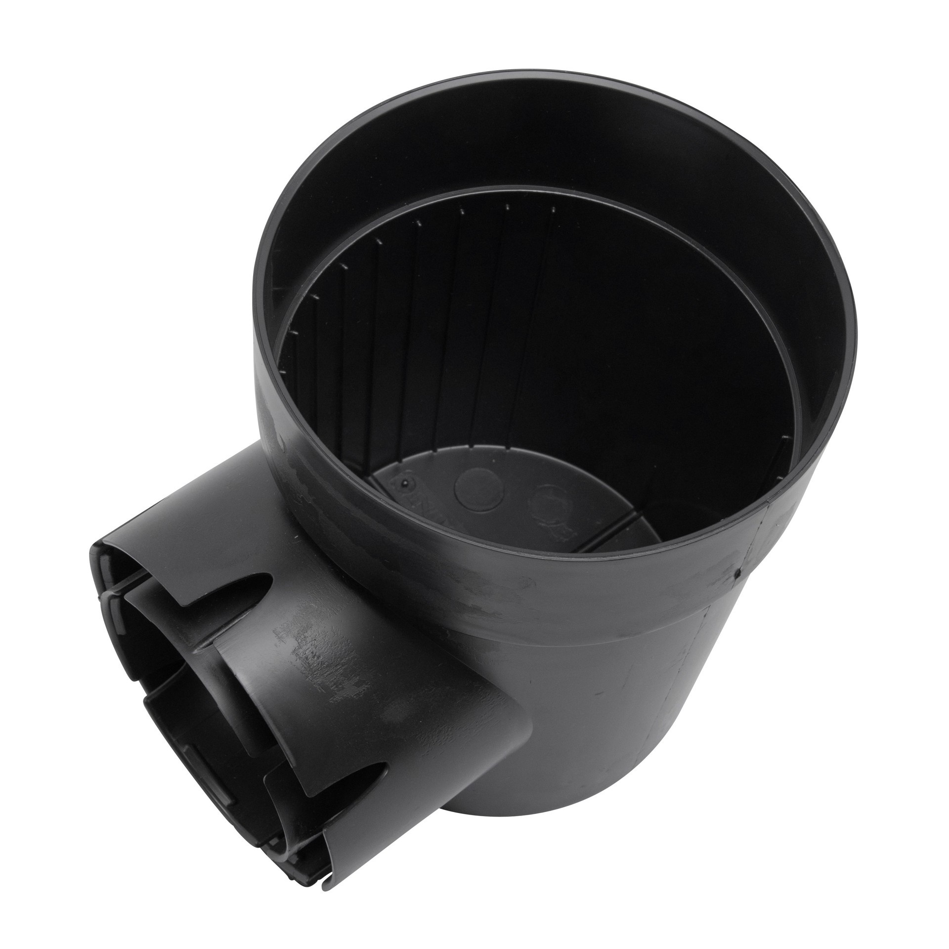 slide 3 of 5, NDS 6-in Round Spee-D Catch Basin Drain Kit with 1-Outlet Catch Basin & Green Plastic Round Grate, 1 ct