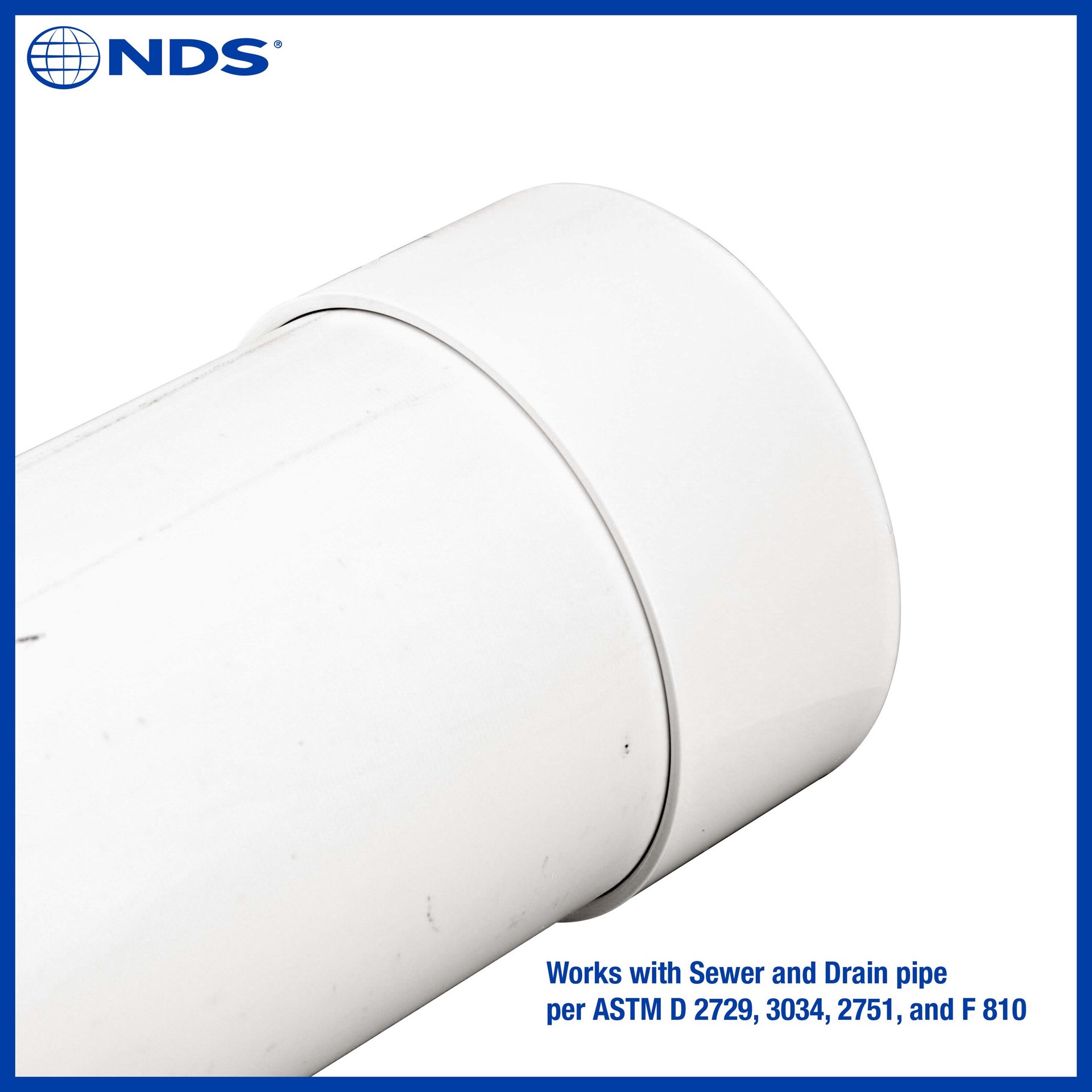 slide 3 of 6, NDS 6-in PVC Sewer and Drain Cap, 1 ct