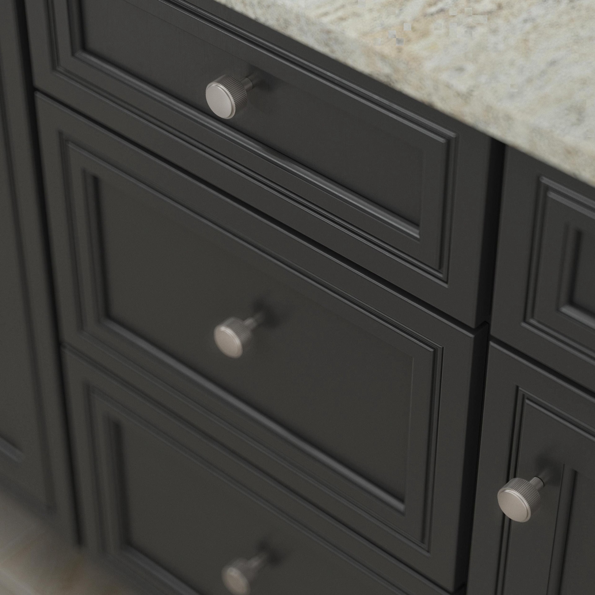 slide 2 of 6, Brainerd Casual Coined 1-1/8-in Satin Nickel Round Cabinet Knob, 1 ct