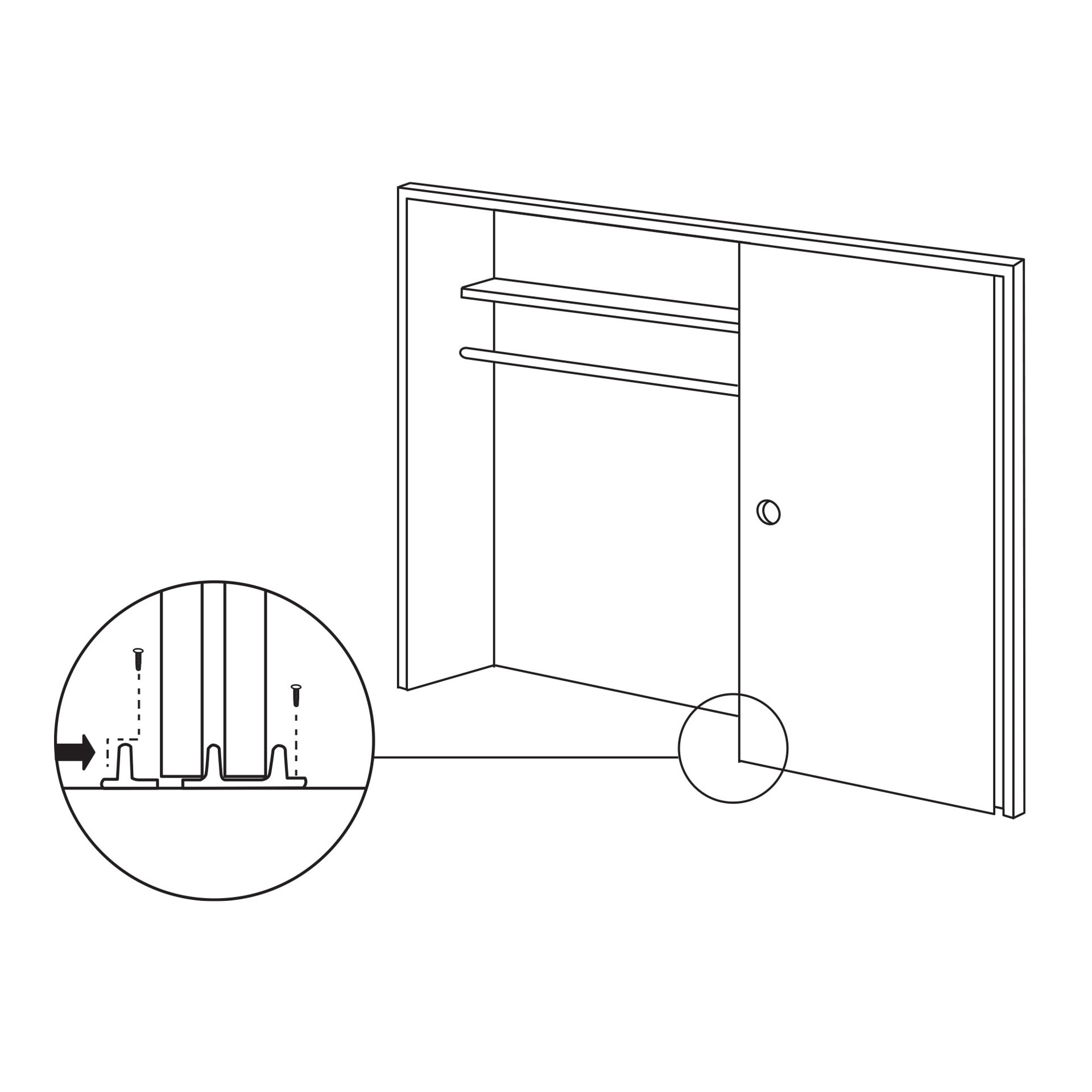slide 6 of 6, Prime-Line 2 -Count 1-in Adjustable Sliding Closet Door Floor Guide, 1 ct