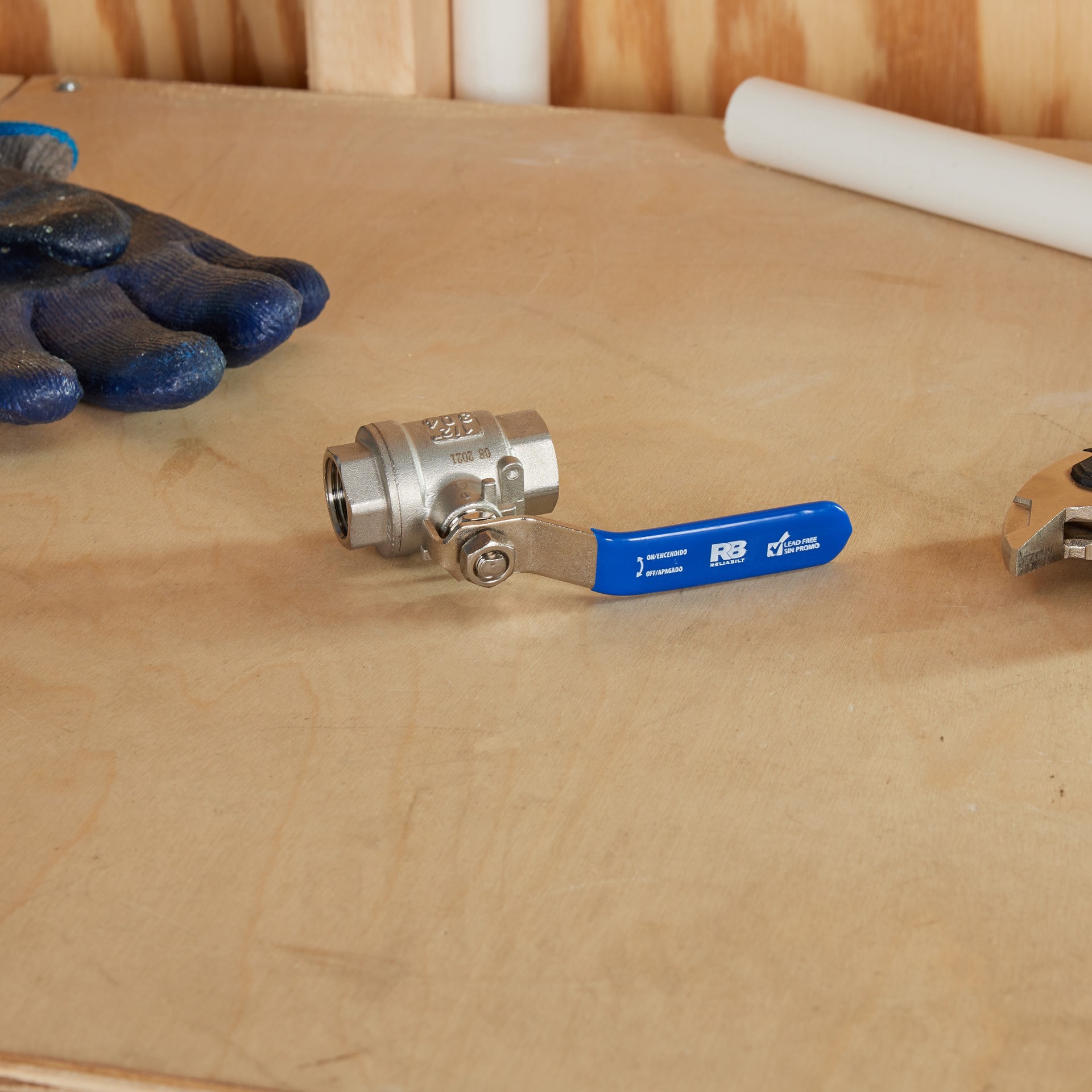 slide 4 of 6, RELIABILT 1/2-in FIP Stainless steel Ball Valve, 1 ct