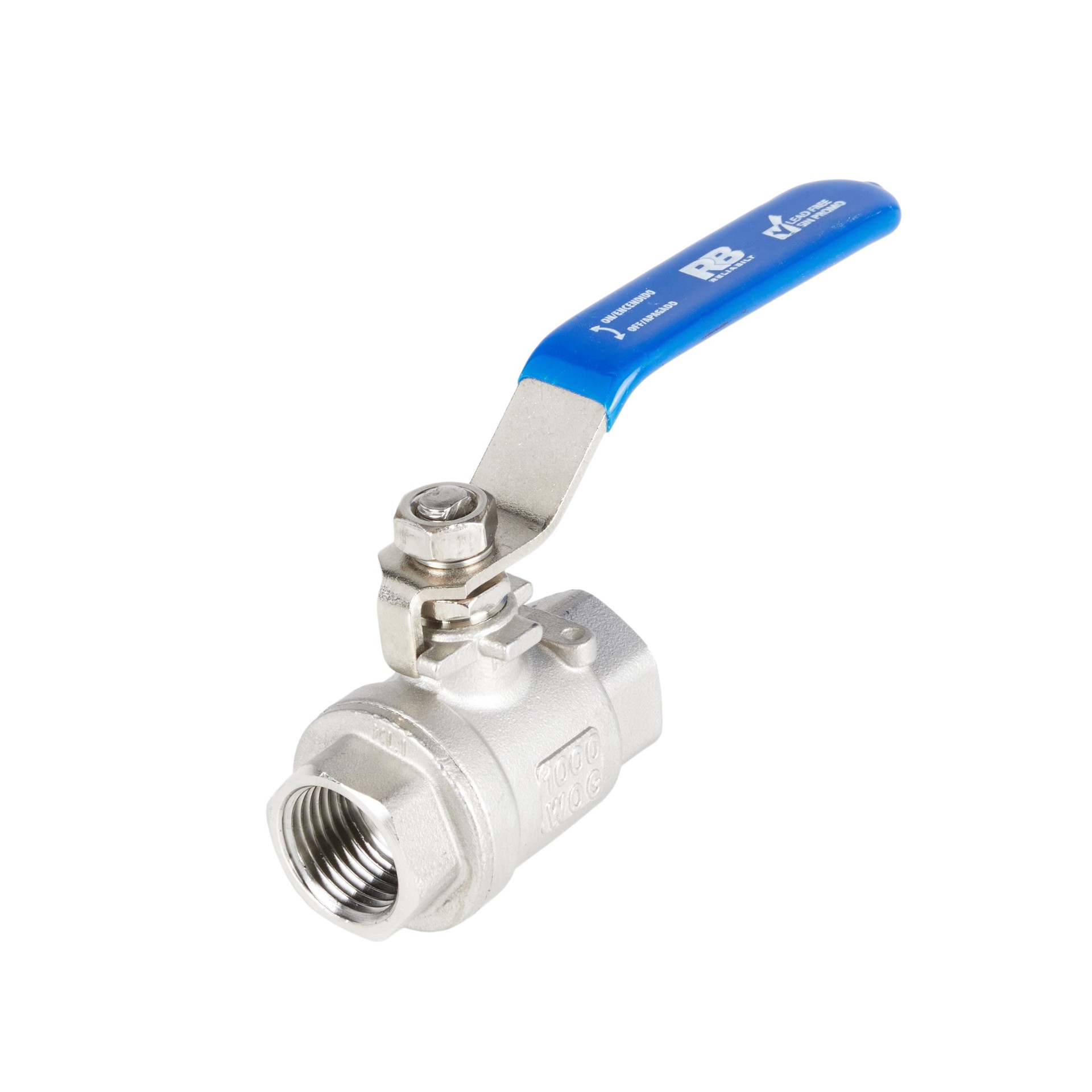 slide 6 of 6, RELIABILT 1/2-in FIP Stainless steel Ball Valve, 1 ct