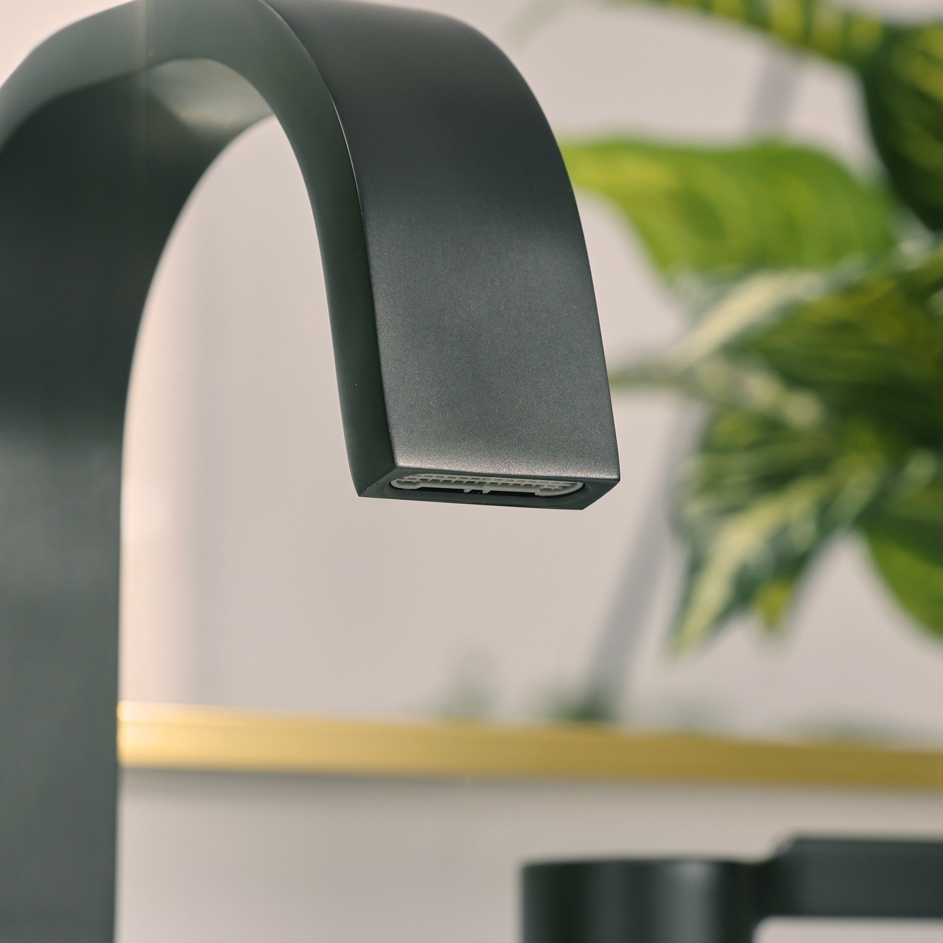 slide 2 of 6, allen + roth Veda Matte Black Widespread 2-handle WaterSense High-arc Residential Handle Bathroom Sink Faucet with Drain, 1 ct