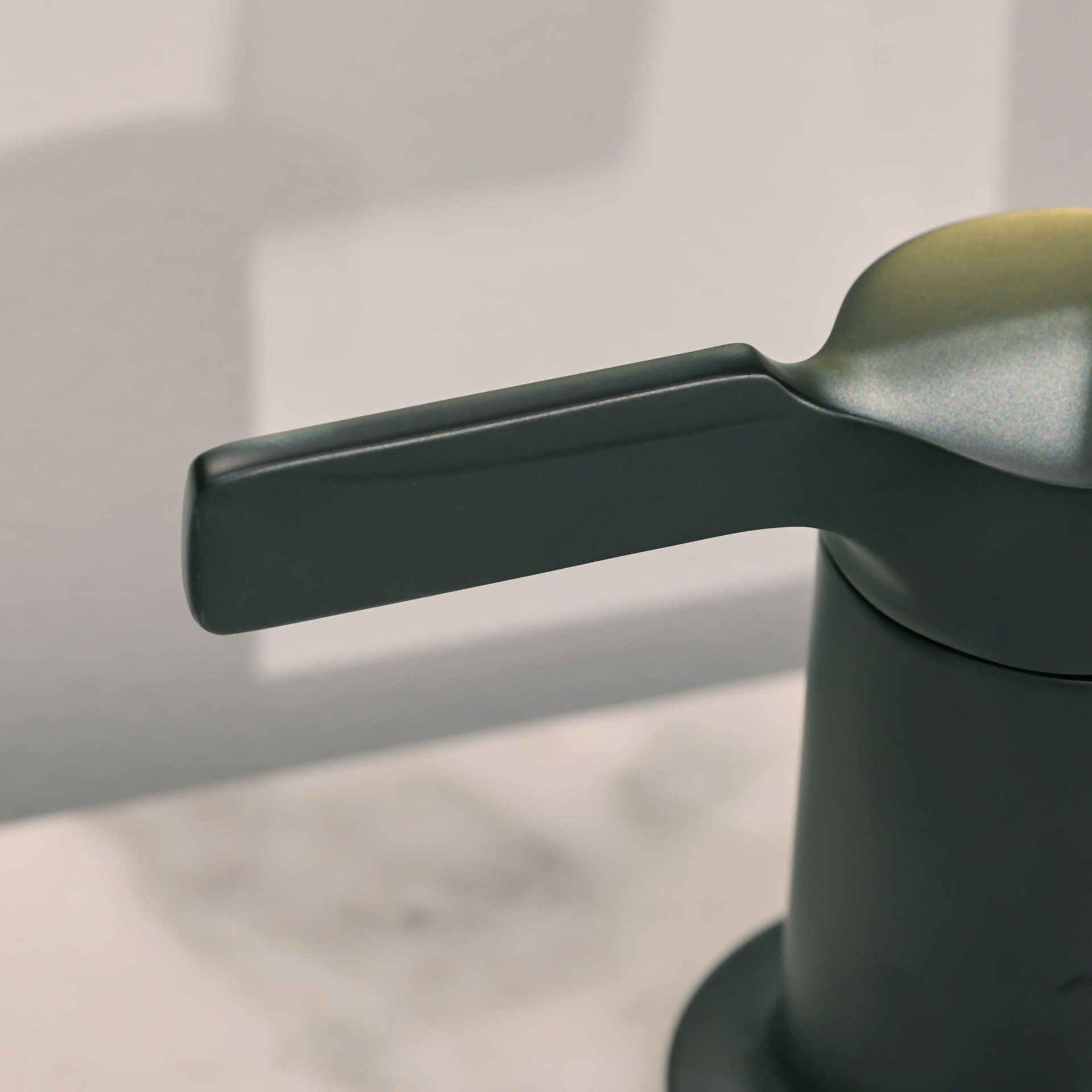 slide 3 of 6, allen + roth Veda Matte Black Widespread 2-handle WaterSense High-arc Residential Handle Bathroom Sink Faucet with Drain, 1 ct