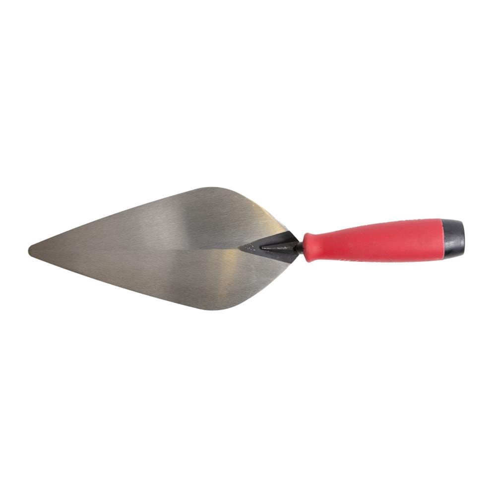 slide 3 of 5, QLT by Marshalltown 11-in x 4.75-in Steel Brick Rubber Handle Trowel, 1 ct