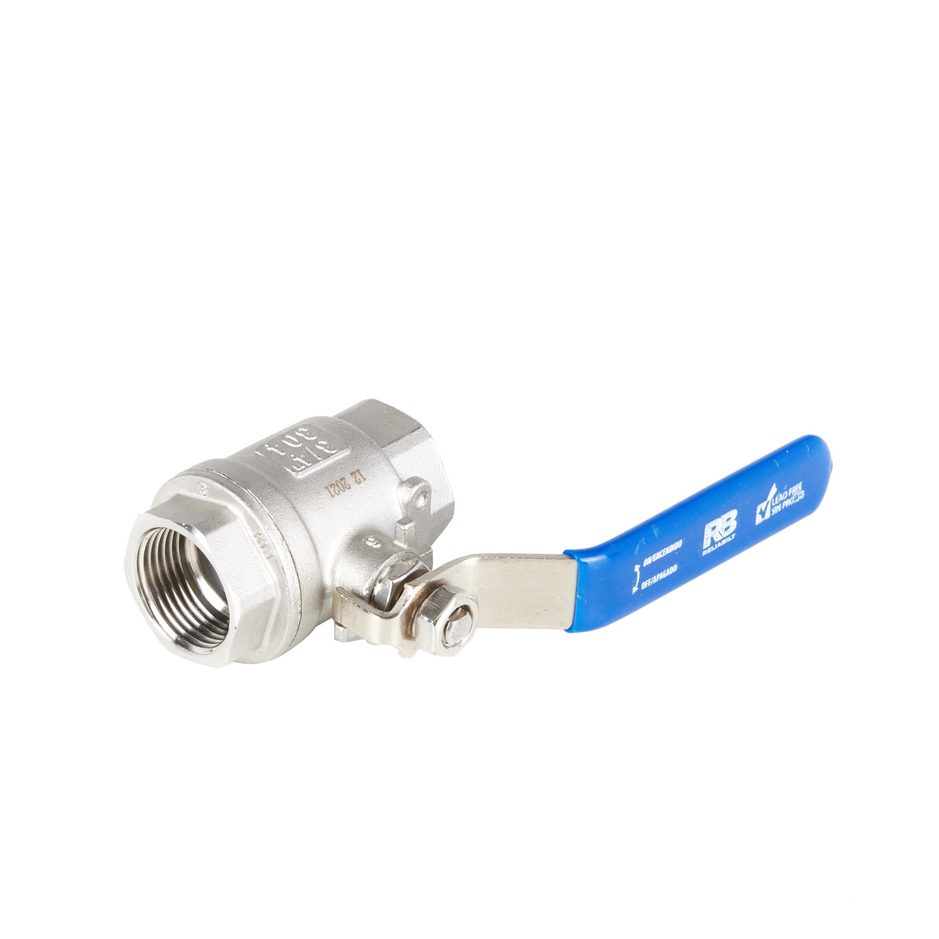 slide 6 of 6, RELIABILT 3/4-in FIP Stainless steel Ball Valve, 1 ct