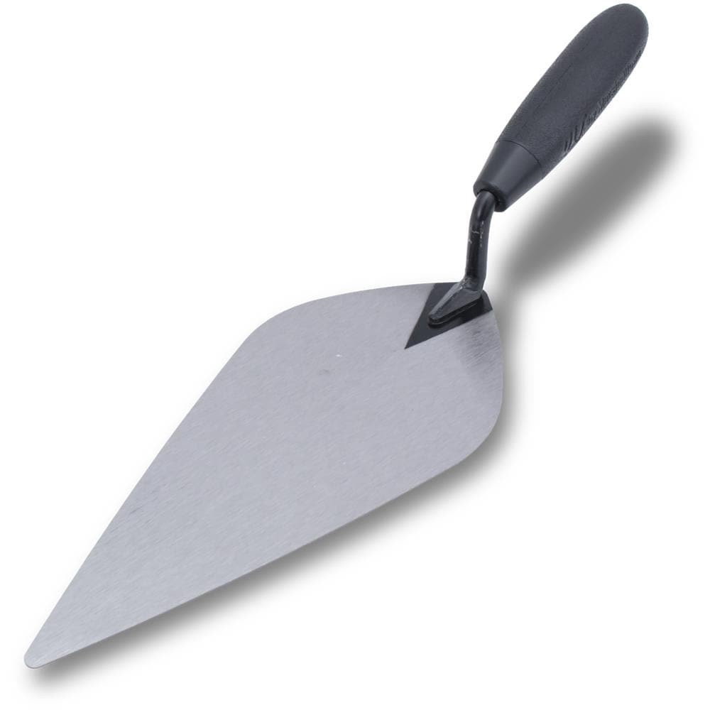 slide 1 of 5, QLT by Marshalltown 10-in x 4.75-in Steel Brick Plastic Handle Trowel, 1 ct
