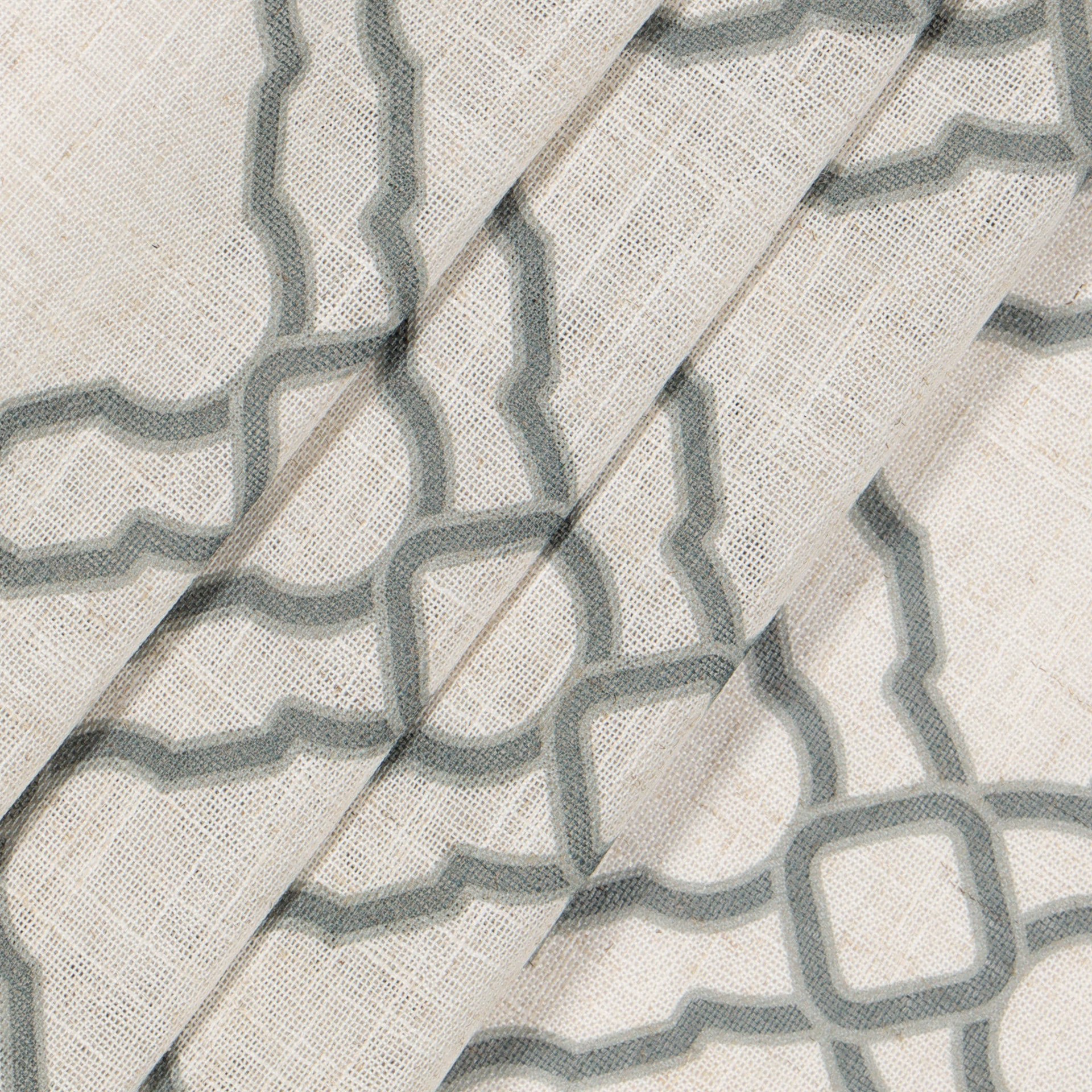 slide 6 of 6, allen + roth 84-in Grey Trellis Light filtering Back tab Single curtain panel, 1 ct