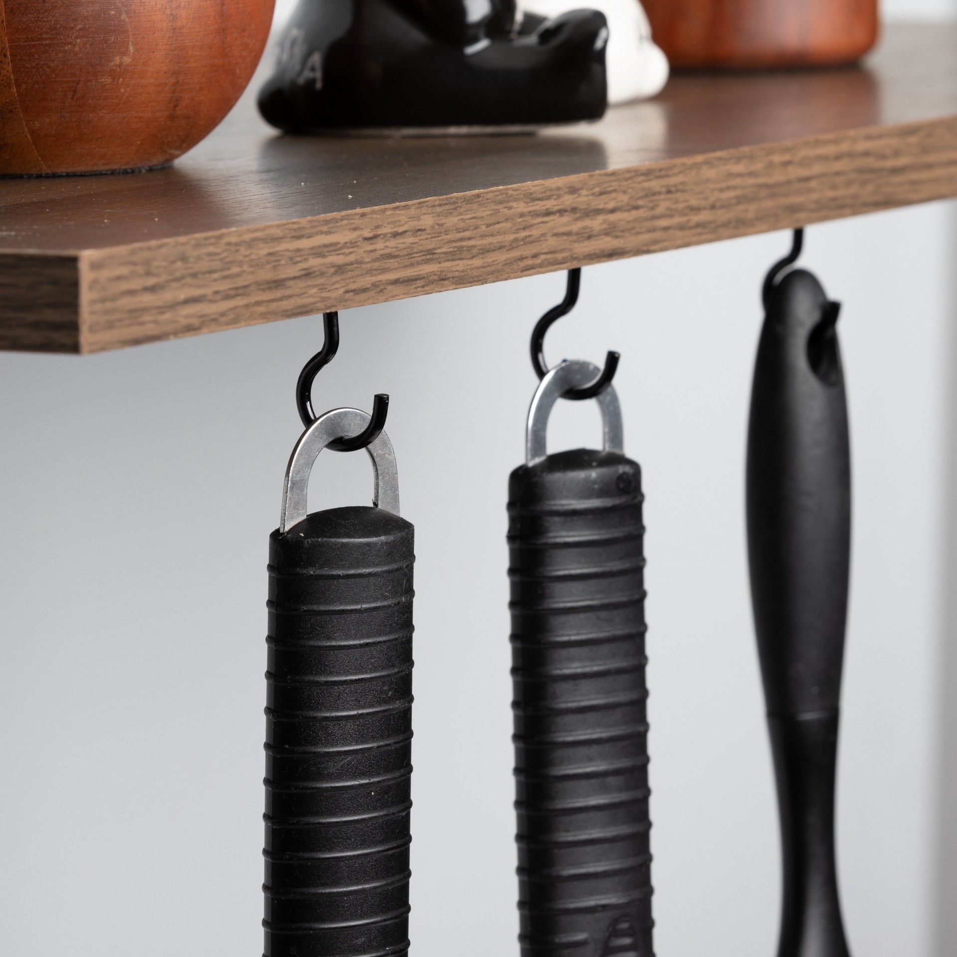 slide 4 of 4, National Hardware 0.98-in Black Steel Cup hook 30 -Pack, 1 ct