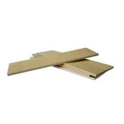 Madison Mill Natural Hardwood Craft Slats Clear Wood 4-Pack