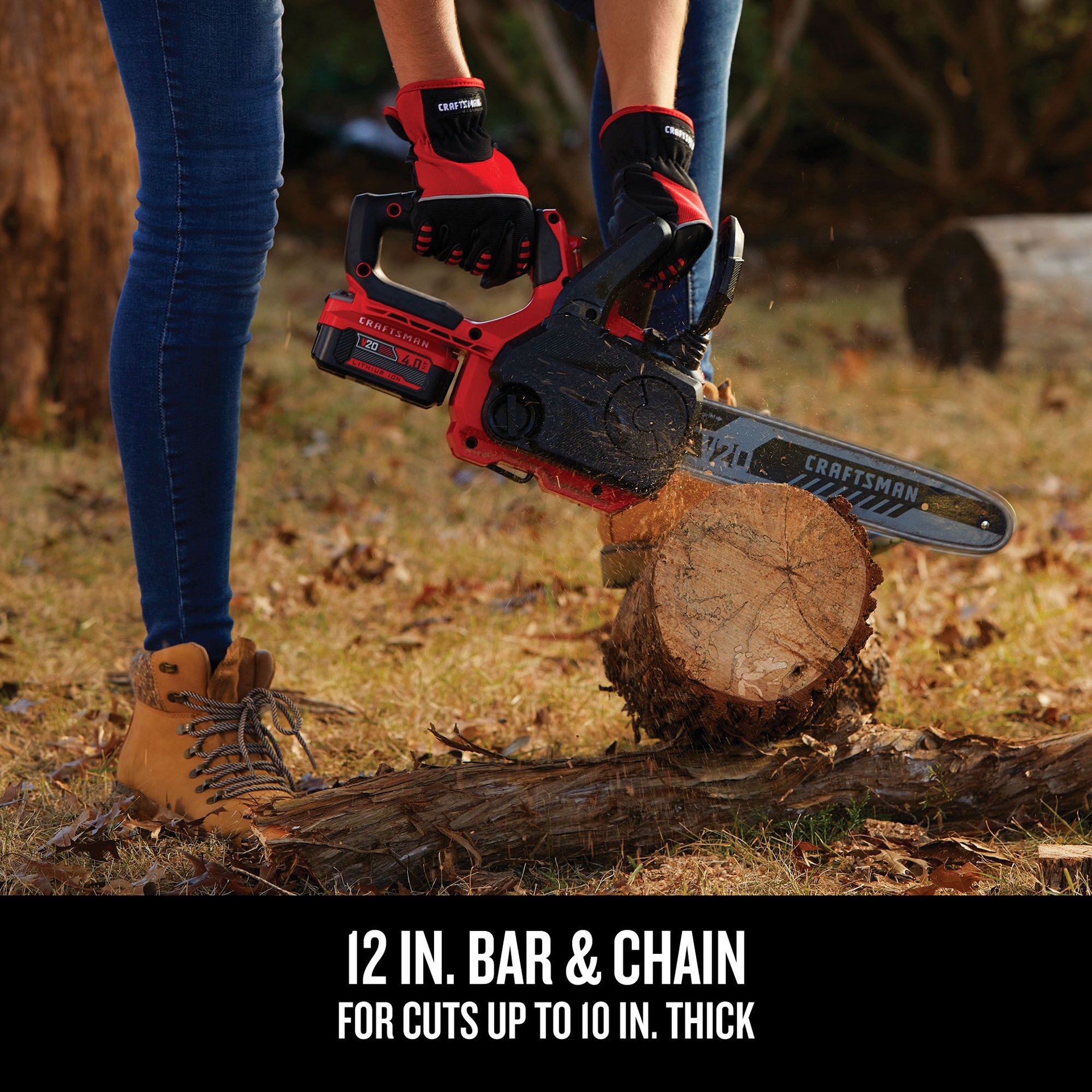 slide 6 of 6, CRAFTSMAN V20 20-volt max 12-in Battery Chainsaw Battery Not Included Charger Not Included, 1 ct