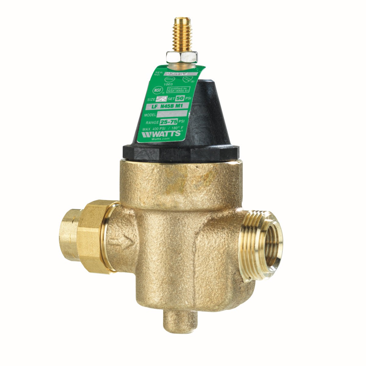 slide 4 of 6, Watts 1/2-in Copper Pressure reducing valve, 1 ct