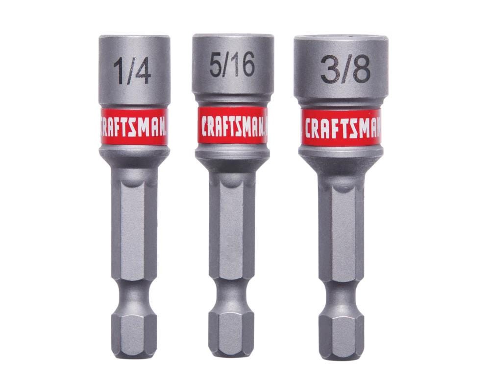slide 2 of 5, CRAFTSMAN 1/4-in x 1-15/16-in Nutsetter Impact Driver Bit Set 3 -Piece, 1 ct