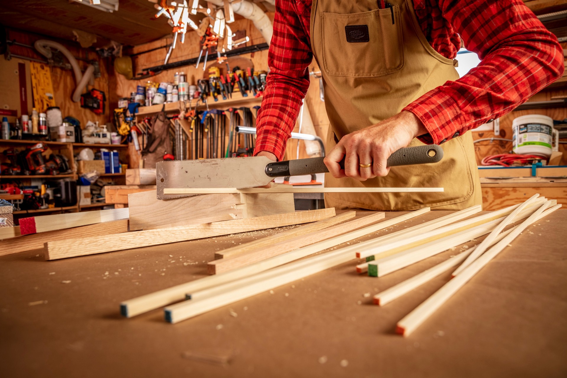 slide 4 of 4, Madison Mill 2-in dia x 36-in L Square Poplar Dowels, 1 ct