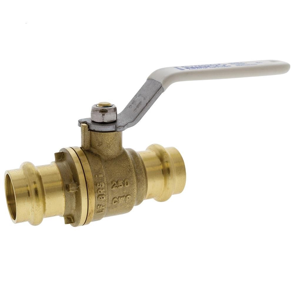 slide 1 of 1, NIBCO Lead Free Full Port Press Ball Valve 3/4-in Press Brass Ball Valve, 1 ct