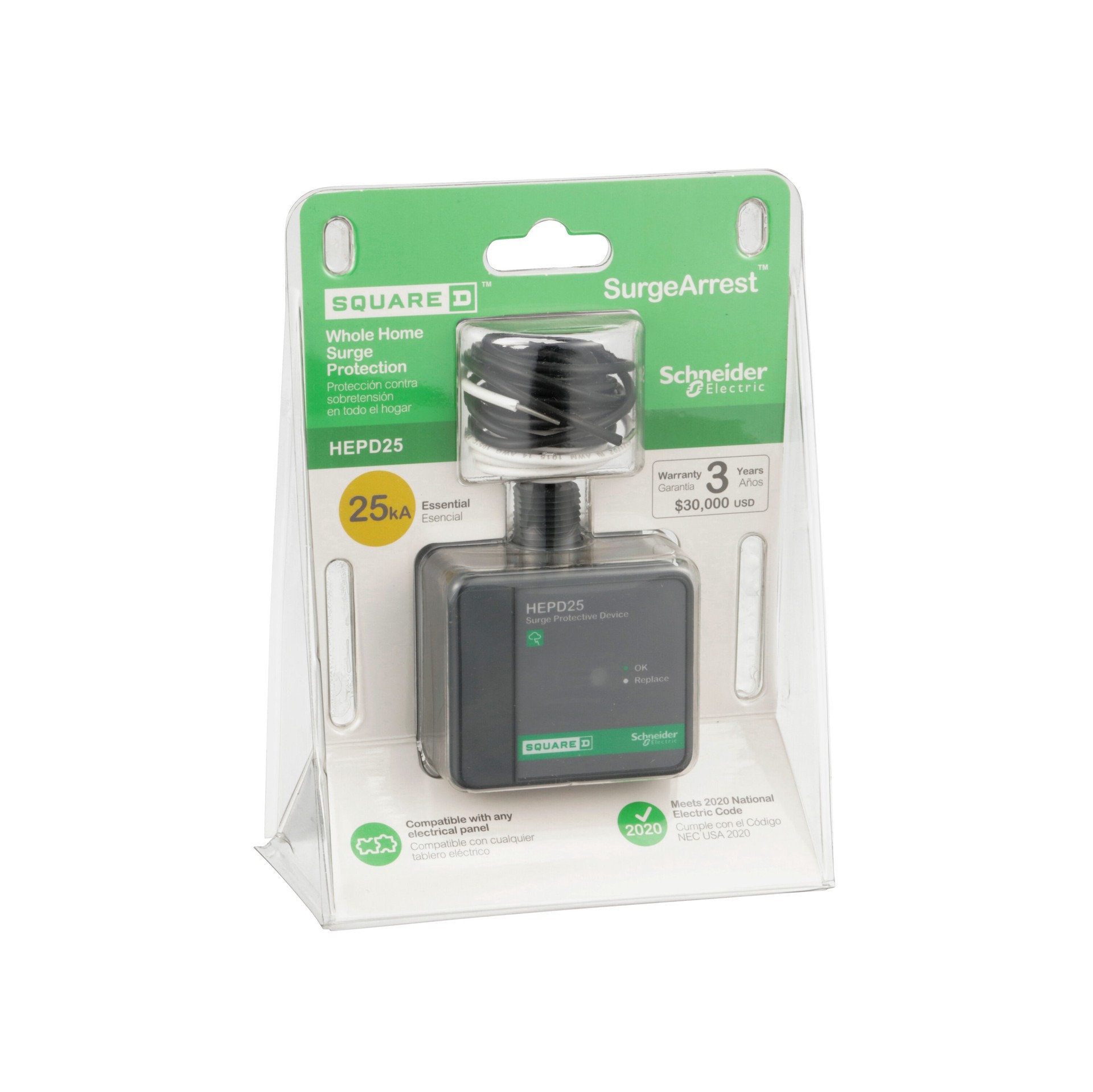slide 6 of 6, Square D 25-kA Indoor and outdoor Surge protective device, 1 ct