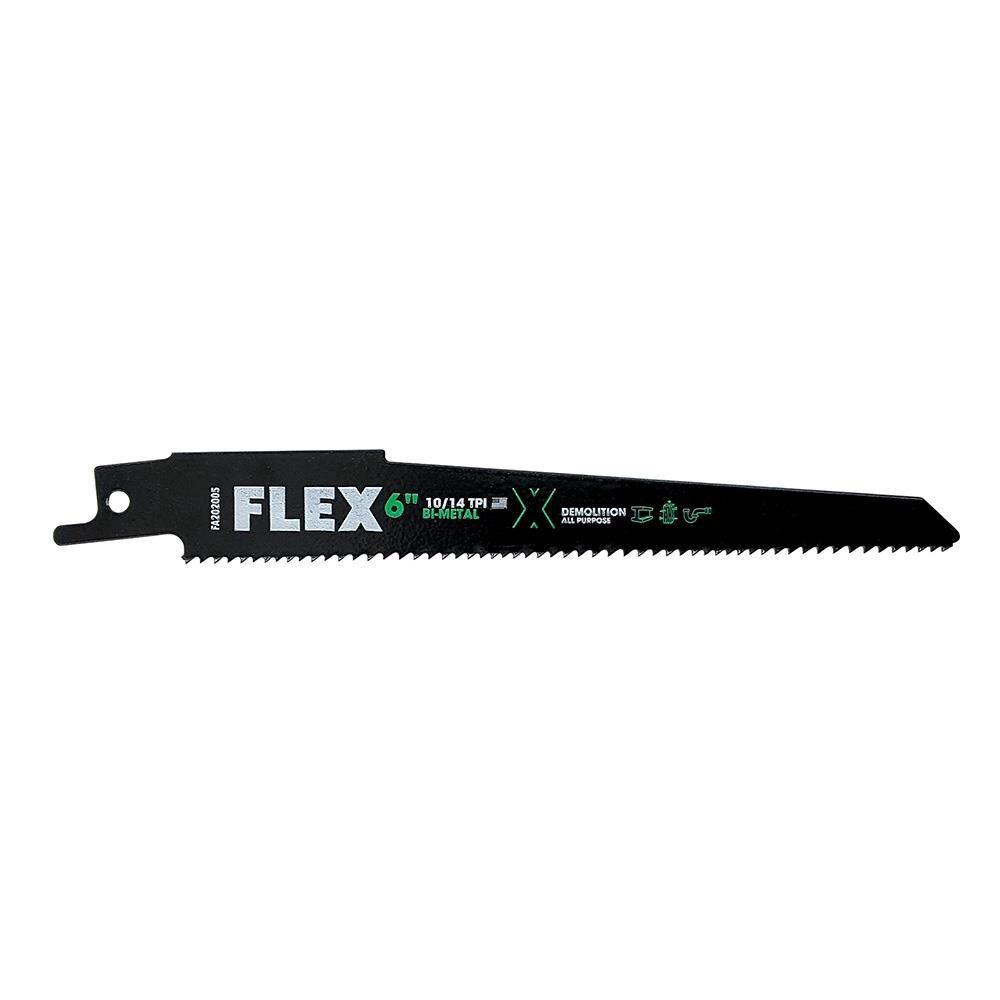 slide 4 of 6, FLEX Bi-metal Wood/Metal cutting Demolition Reciprocating Saw Blade Set 12 -Pack, 1 ct