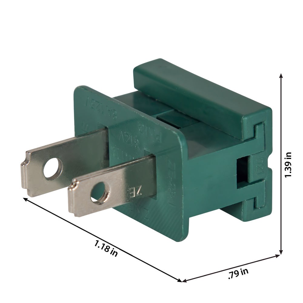 slide 3 of 6, Gemmy 125-Volt NEMA Watertight 2-wire Light-duty Plug, Green, 1 ct