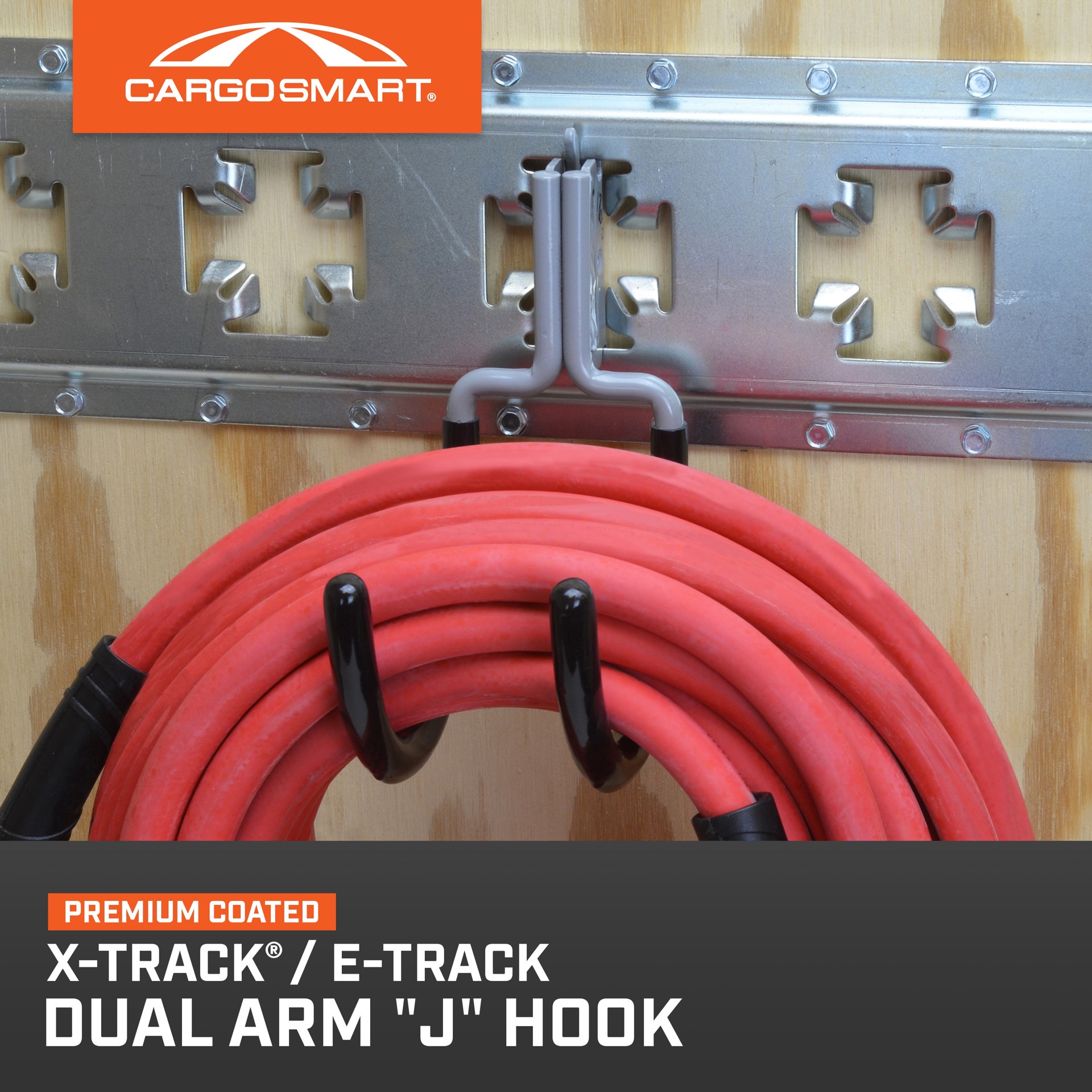 slide 2 of 6, CargoSmart 9.87-in Black vinyl Steel Multipurpose Hook, 1 ct